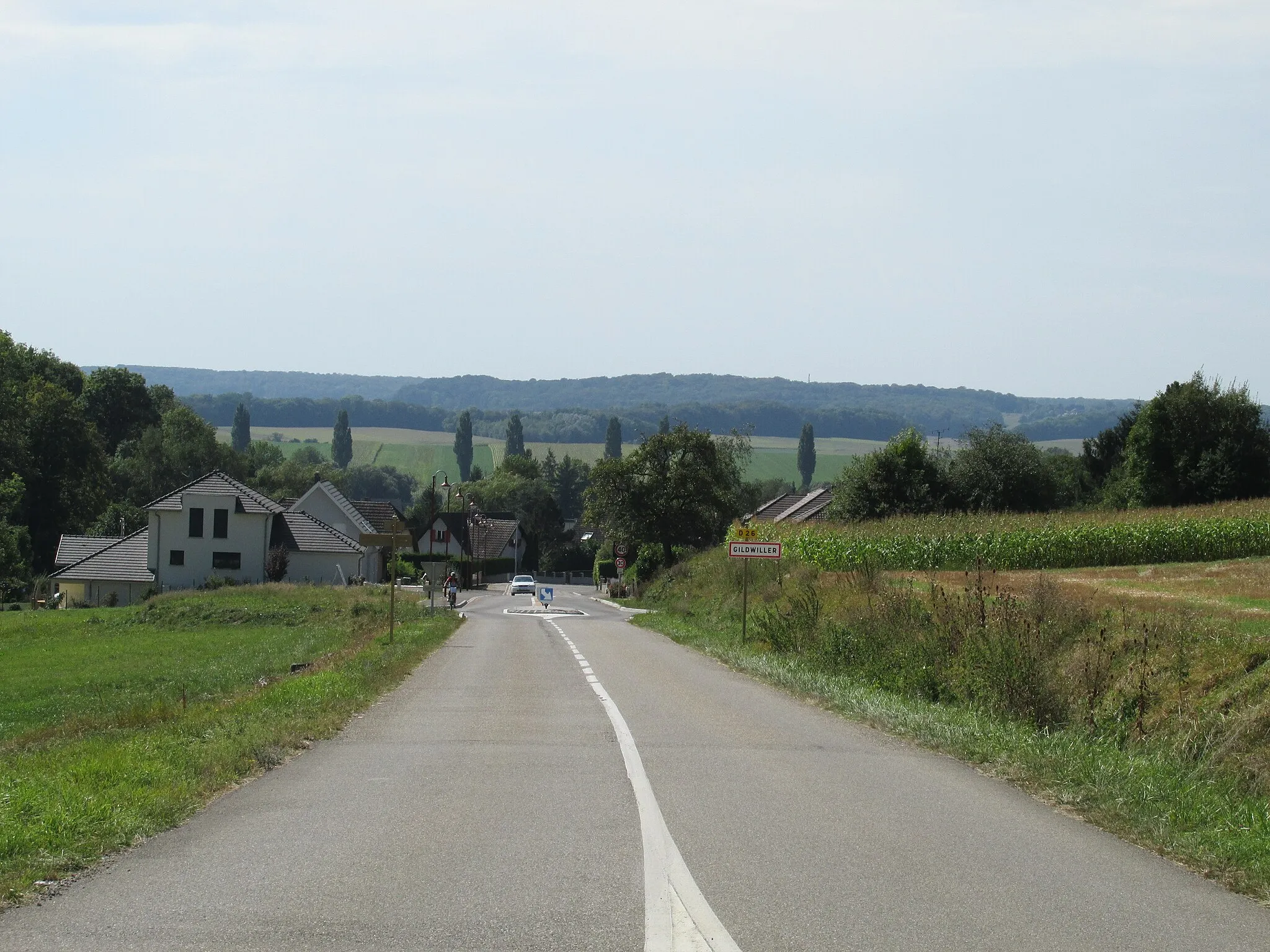 Photo showing: Entrée de la commune de Gildwiller (Haut-Rhin)