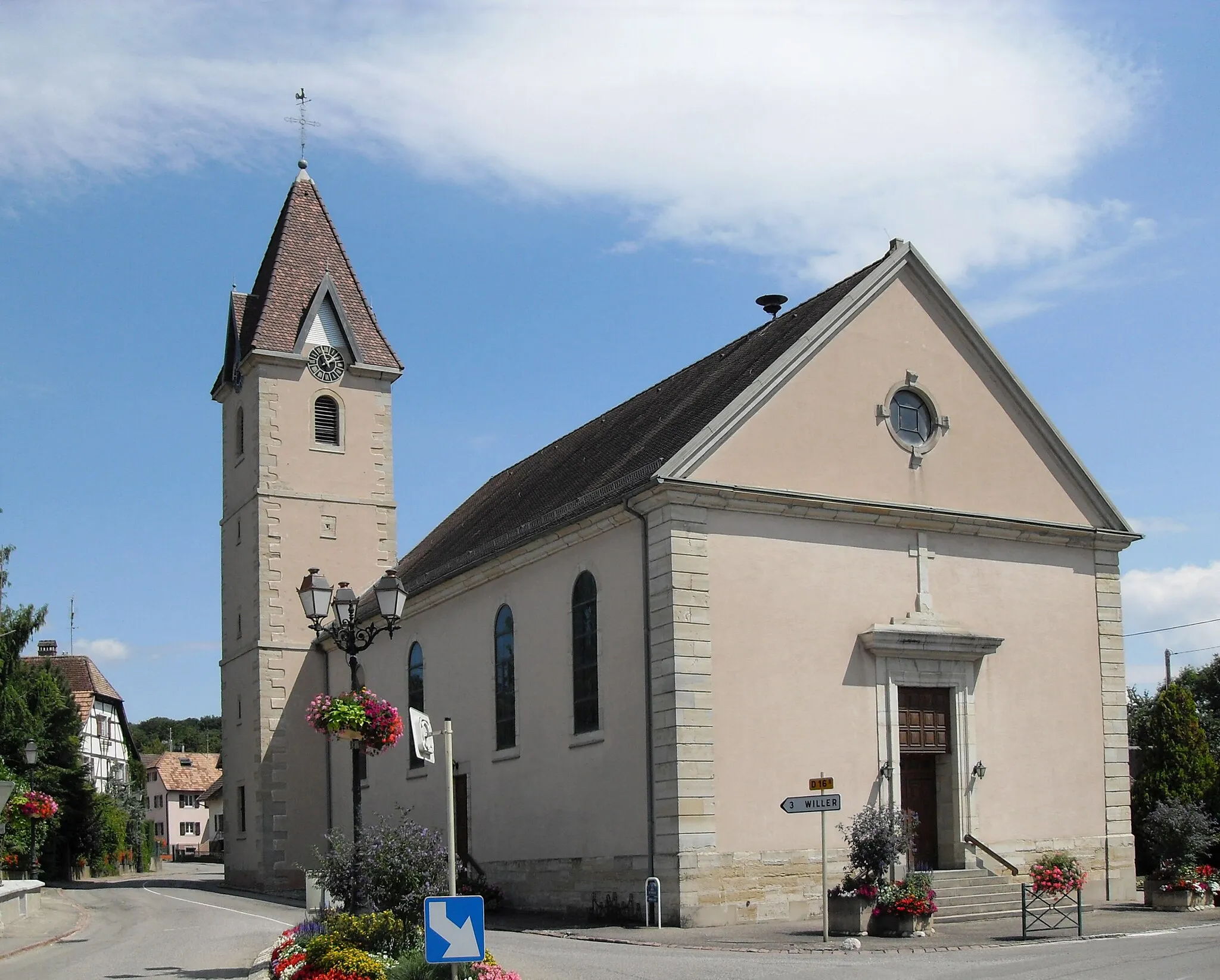 Photo showing: L'église Saint-Martin à Grentzingen, côté ouest