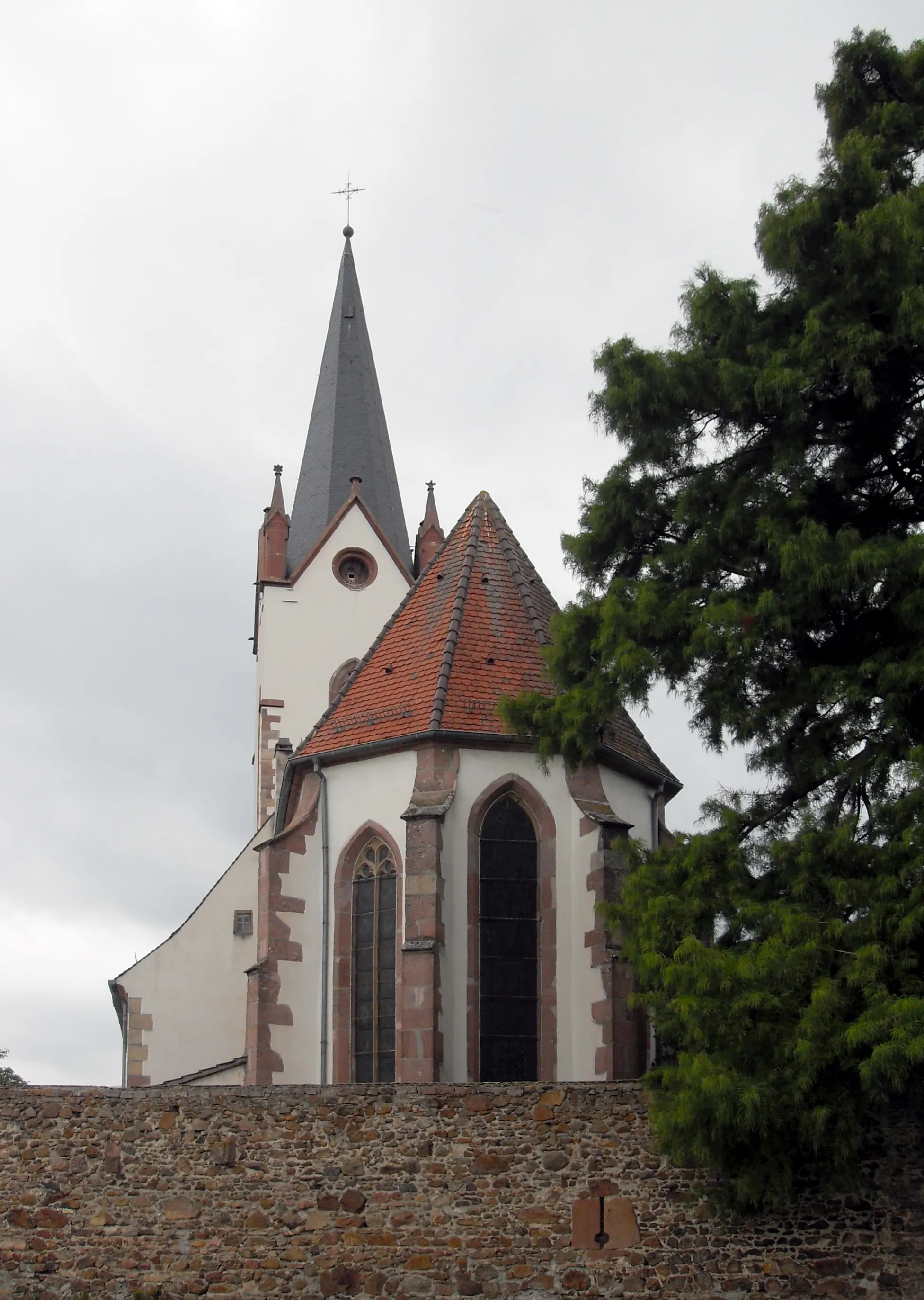 Photo showing: L'église Saint-Blaise à Hartmannswiller, côté nord-est