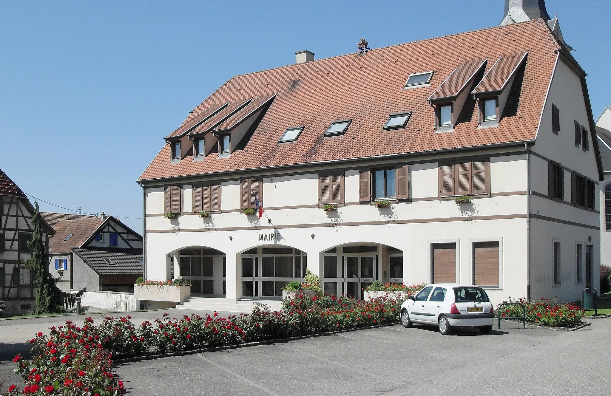 Photo showing: La mairie d'Heimsbrunn