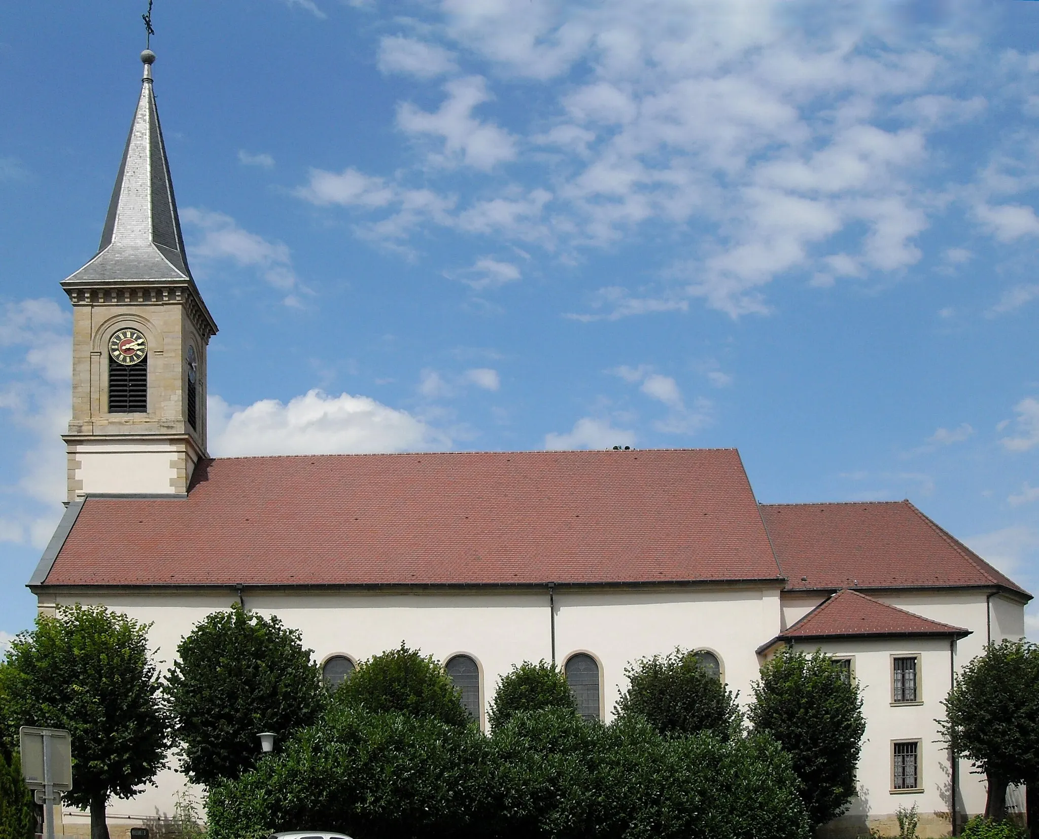 Photo showing: L'église Saint-Pierre, Saint-Paul à Heimersdorf, côté sud