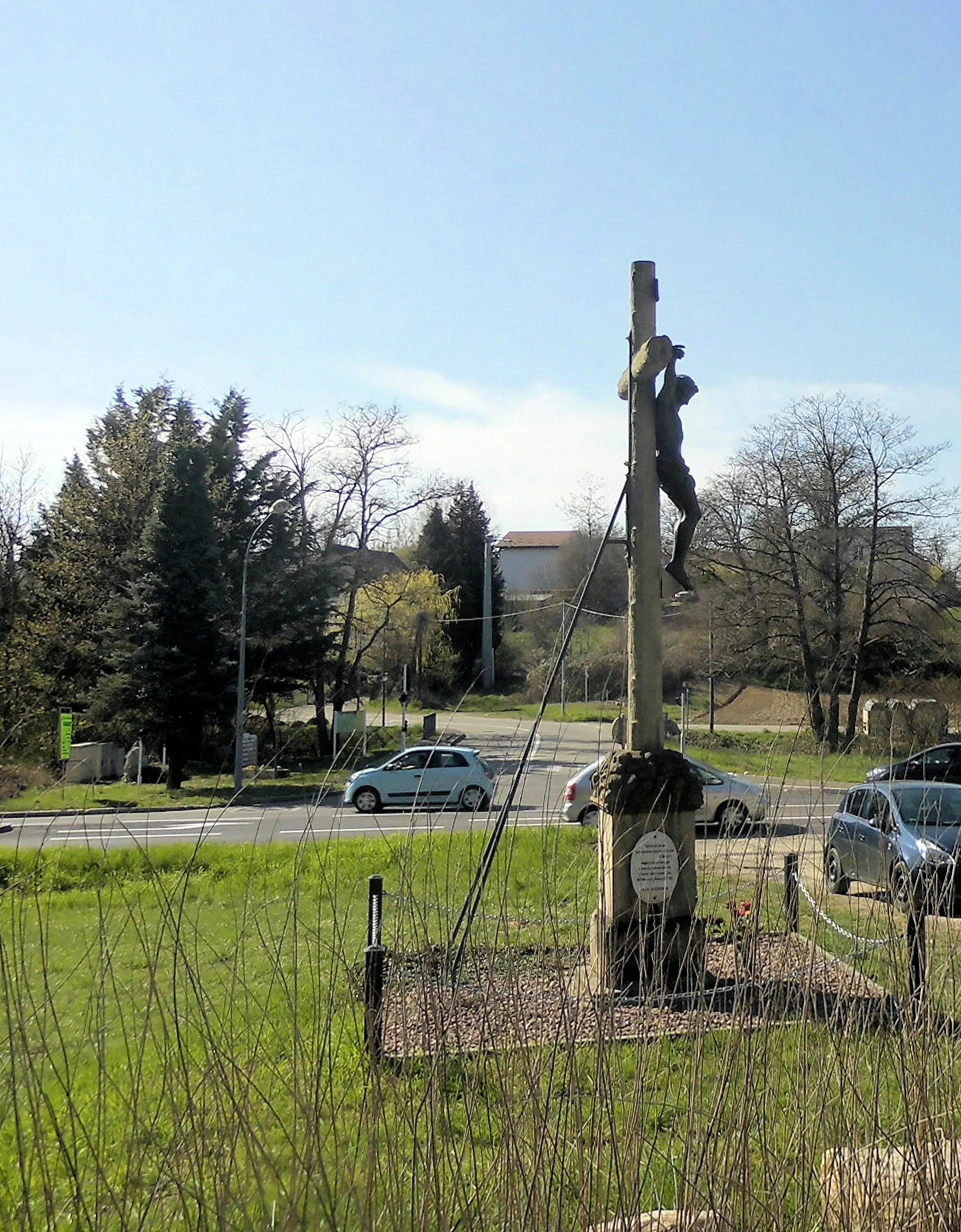 Photo showing: La croix de chemin de Hochstatt