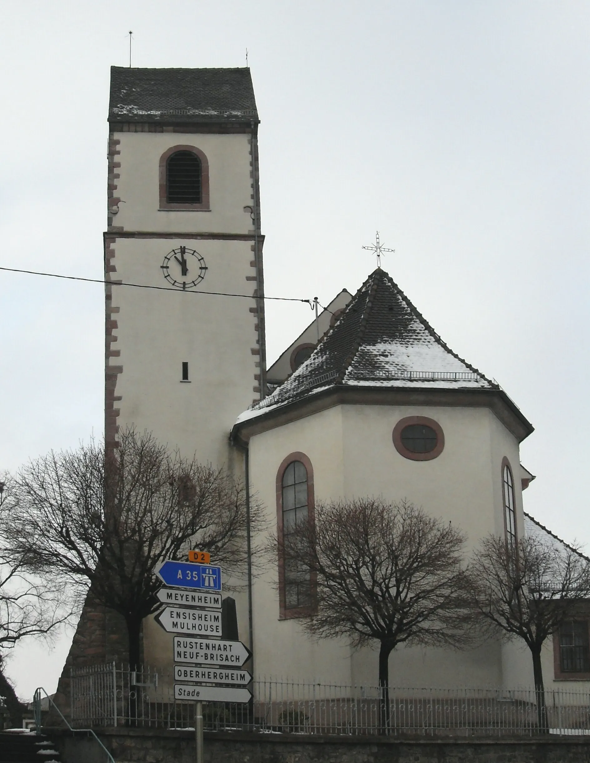 Photo showing: L'église Saint-Laurent à Hirtzfelden, côté est