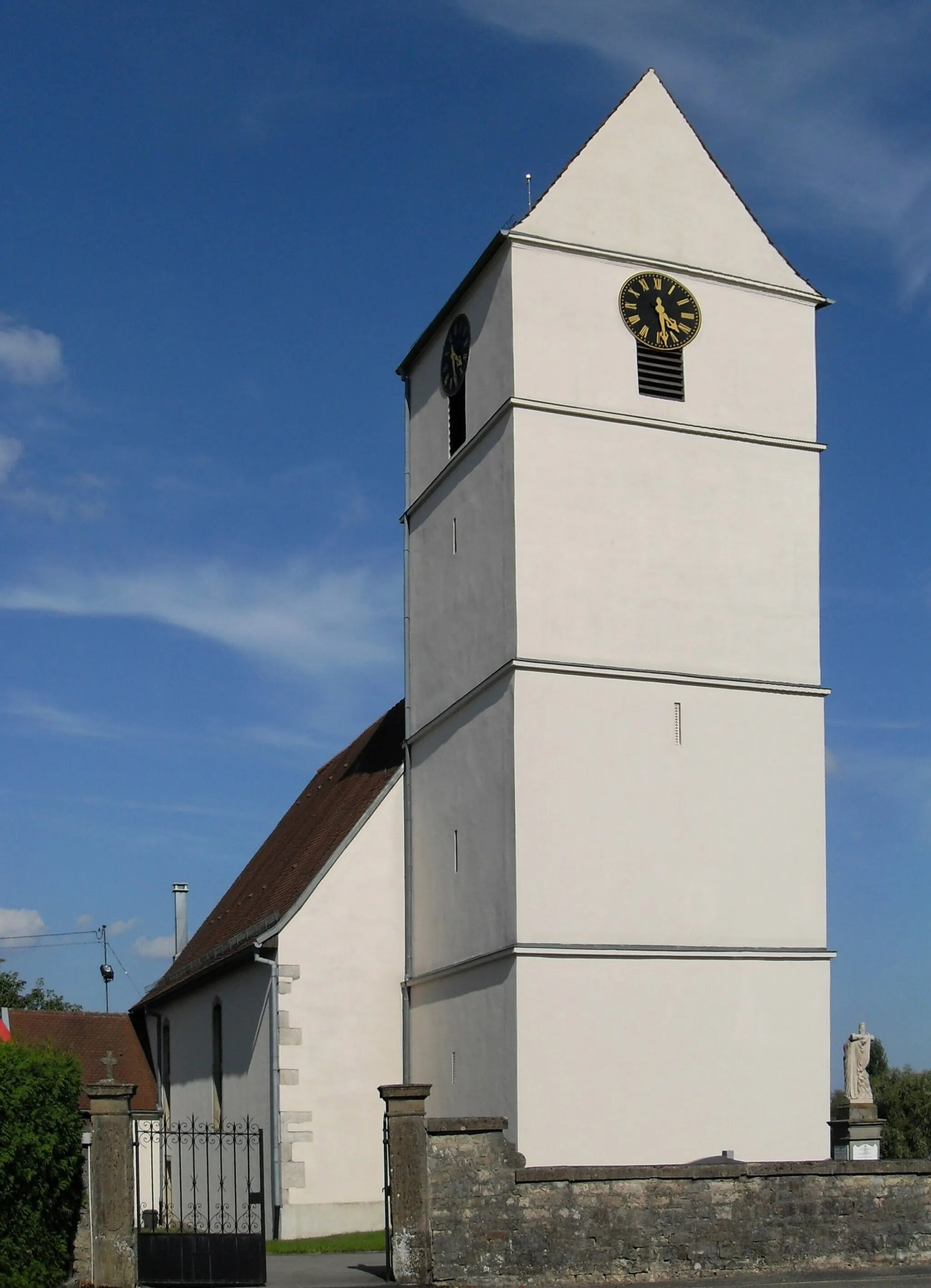 Photo showing: L'église Saint-Léger à Kœstlach, côté ouest