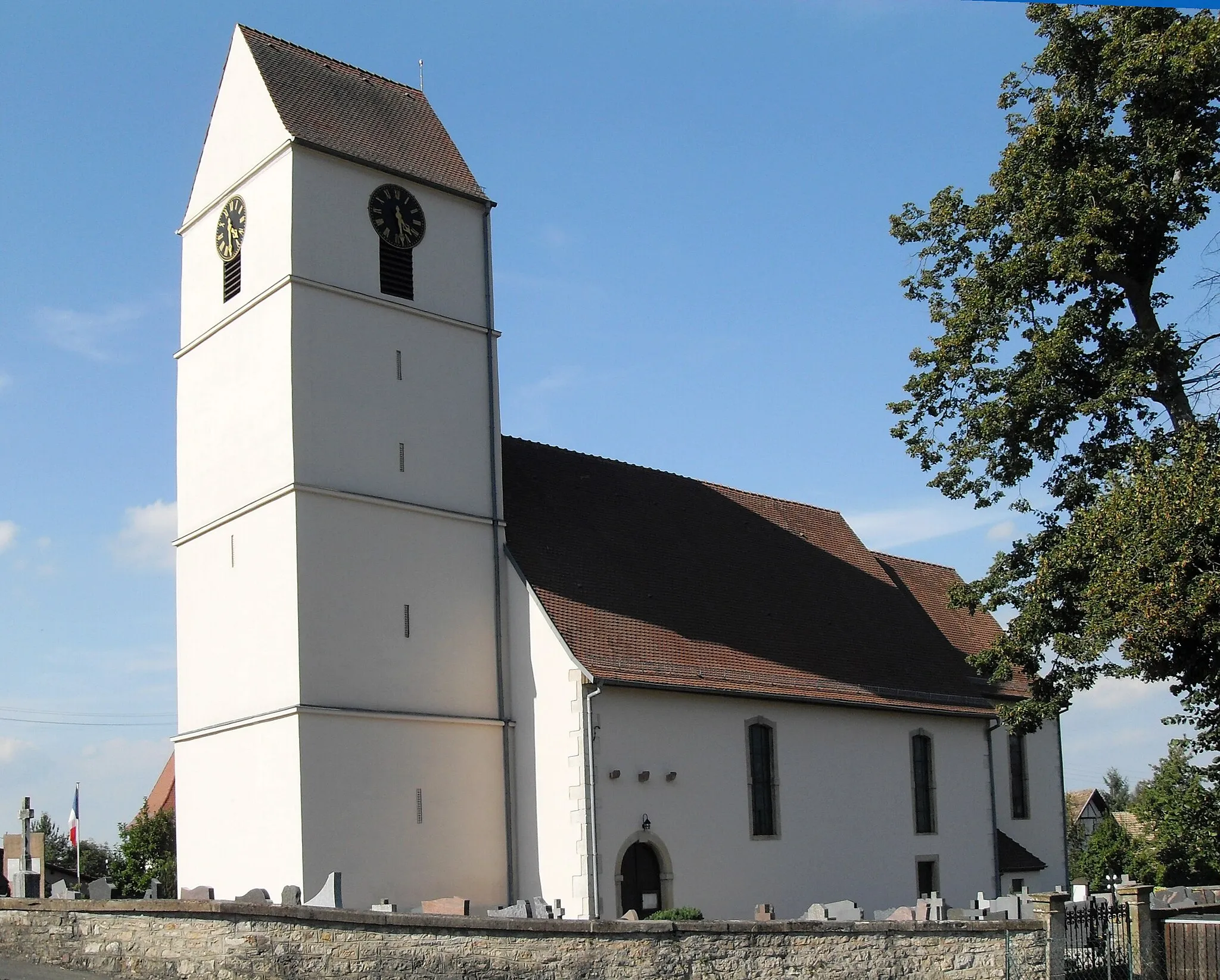 Photo showing: L'église Saint-Léger à Kœstlach, côté sud