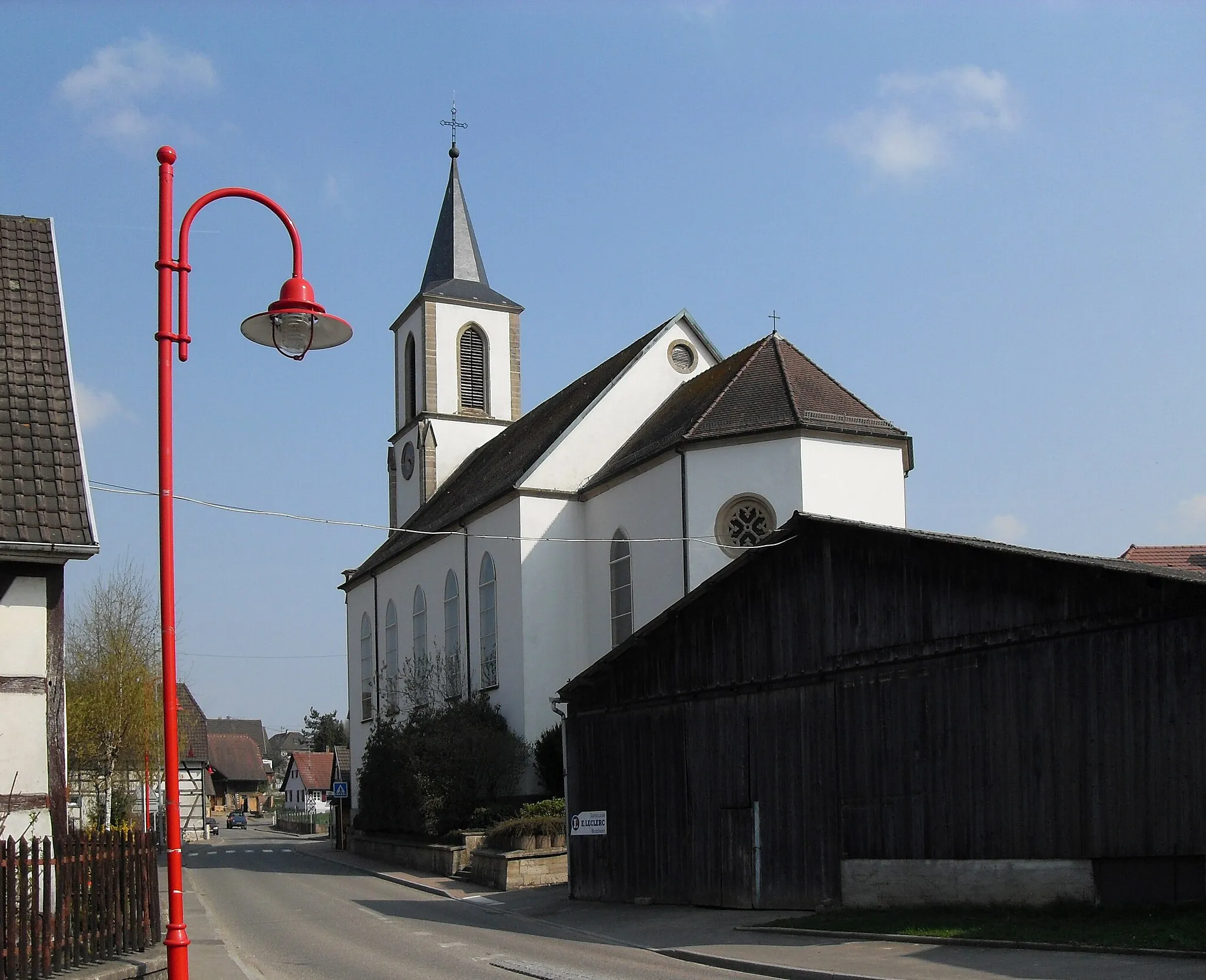Photo showing: L'église Saint-Léger à Kœtzingue, côté nord-ouest