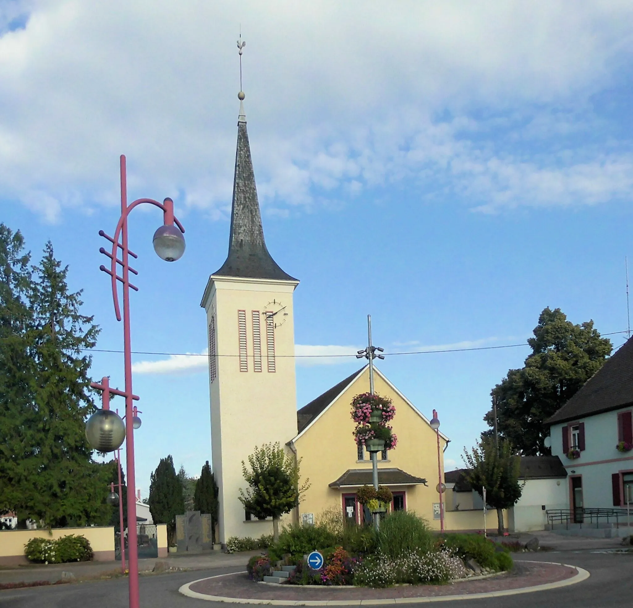 Photo showing: L'église luthérienne à Kunheim