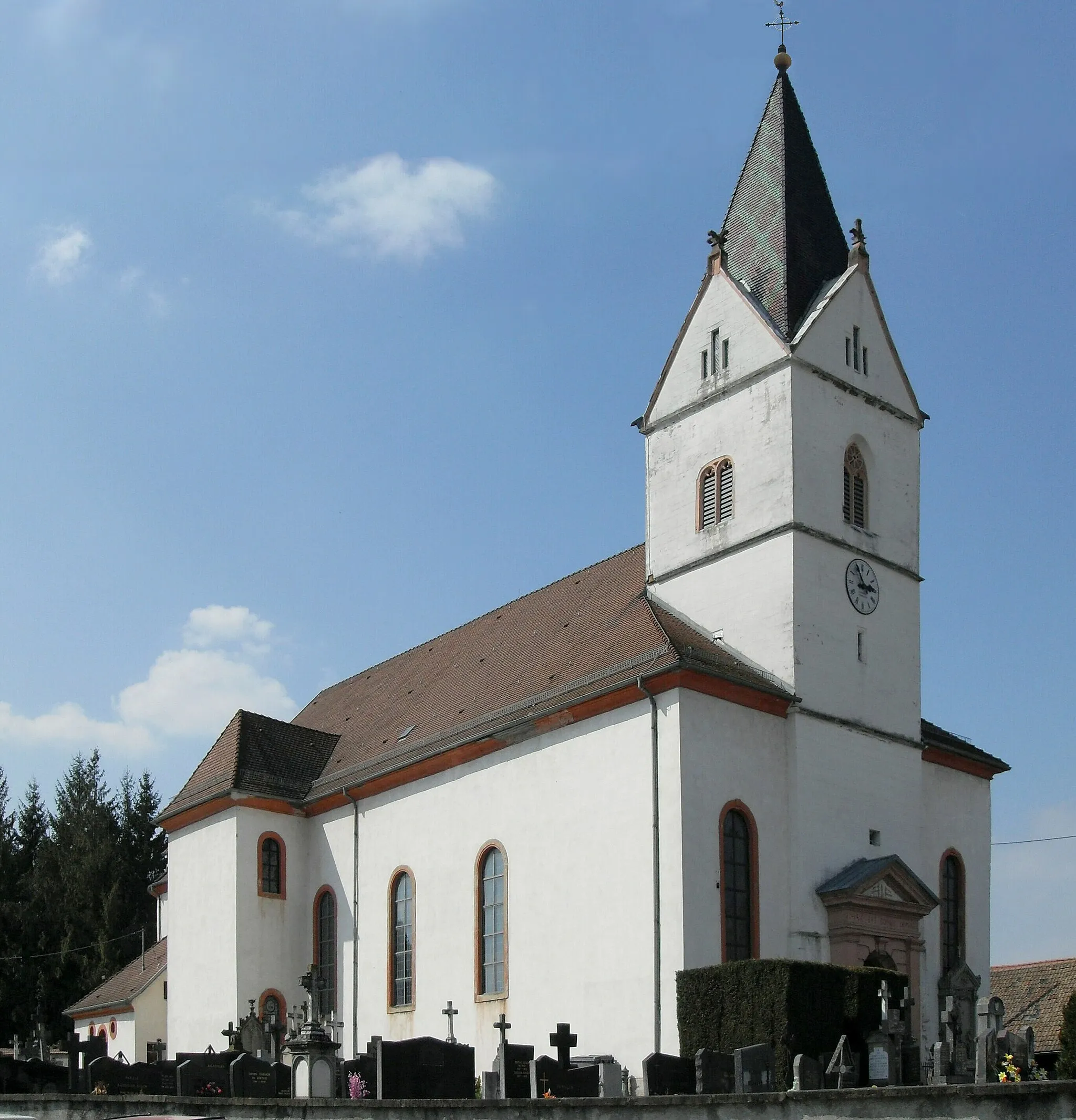 Photo showing: L'église de l'Assomption à Landser, côté sud-est