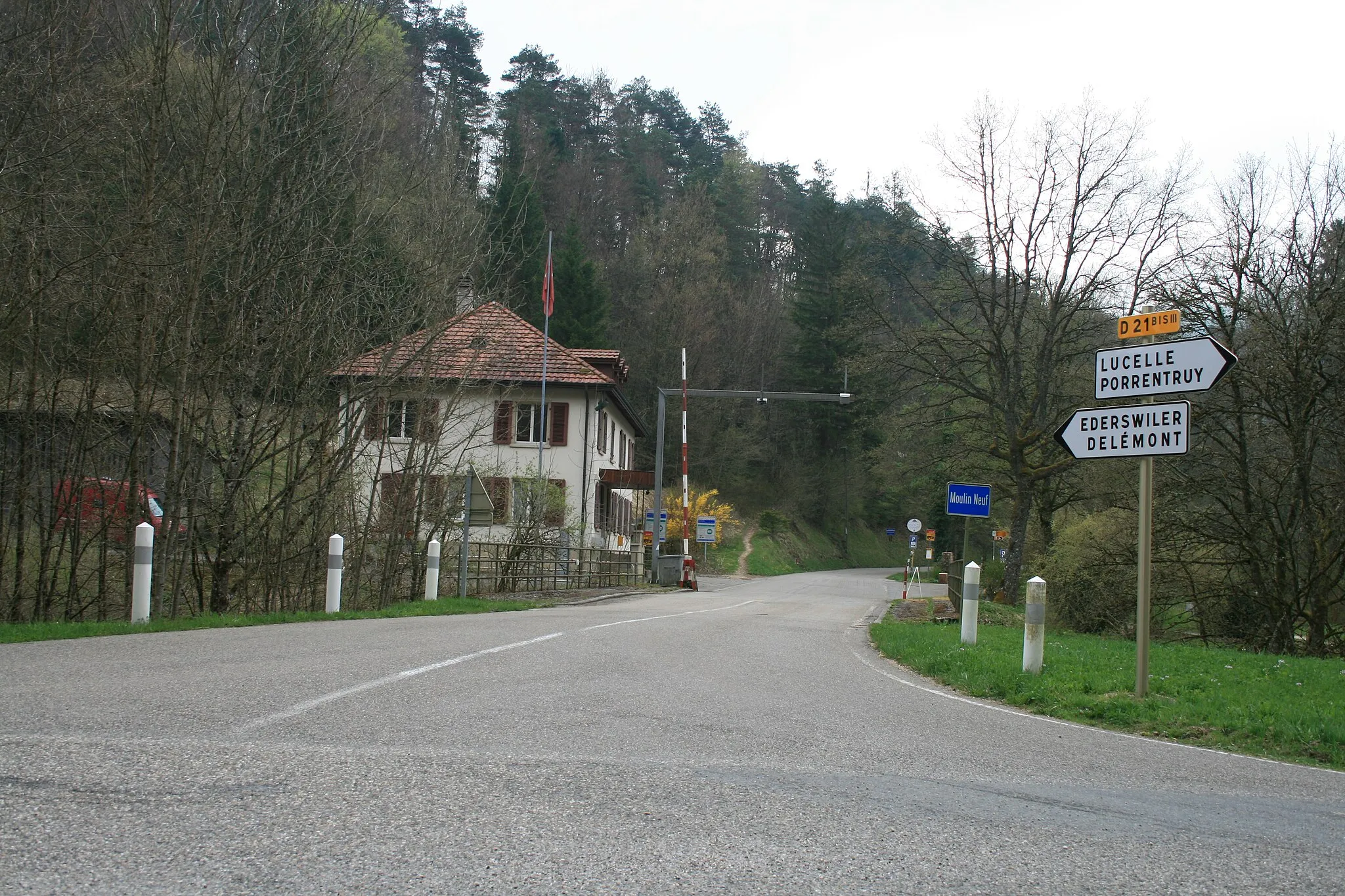 Photo showing: Neumühle/Moulin Neuf an der Grenze zwischen Roggenburg und Kiffis