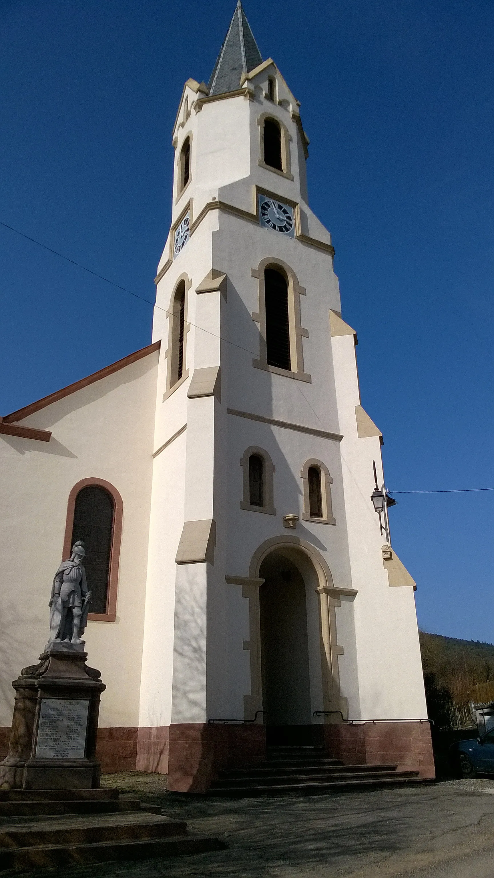Photo showing: Eglise Saint Michel de Schweighouse Cne de Lautenbach 68610
Rénovation extérieure en 2016, intérieure en 2017