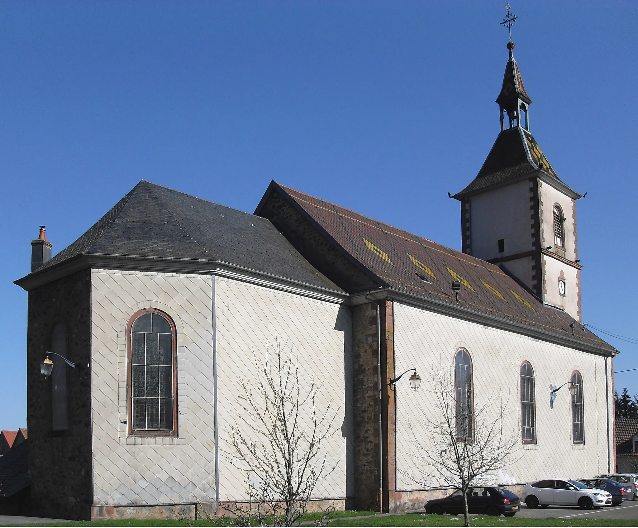 Photo showing: L'église Saint-Éloi à Lauw, côté nord-ouest