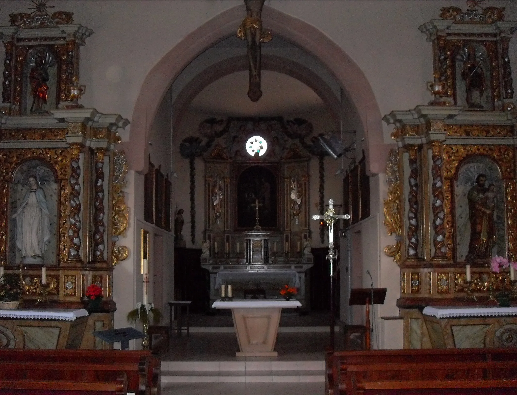 Photo showing: L'intérieur d'église Saint-Arbogast à Munwiller