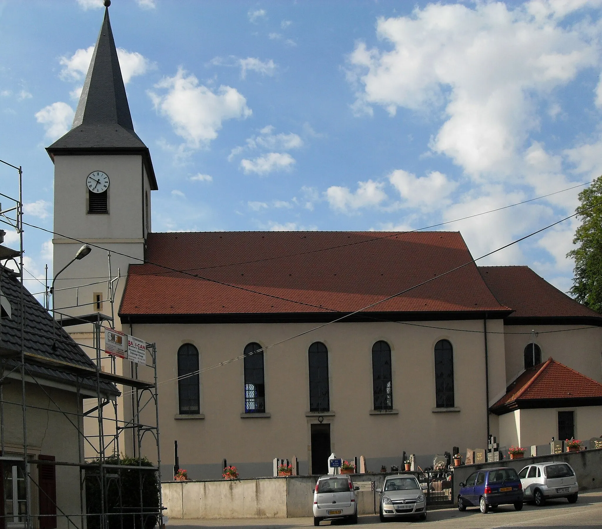 Photo showing: L'église Saint-Blaise à Mooslargue, côté sud