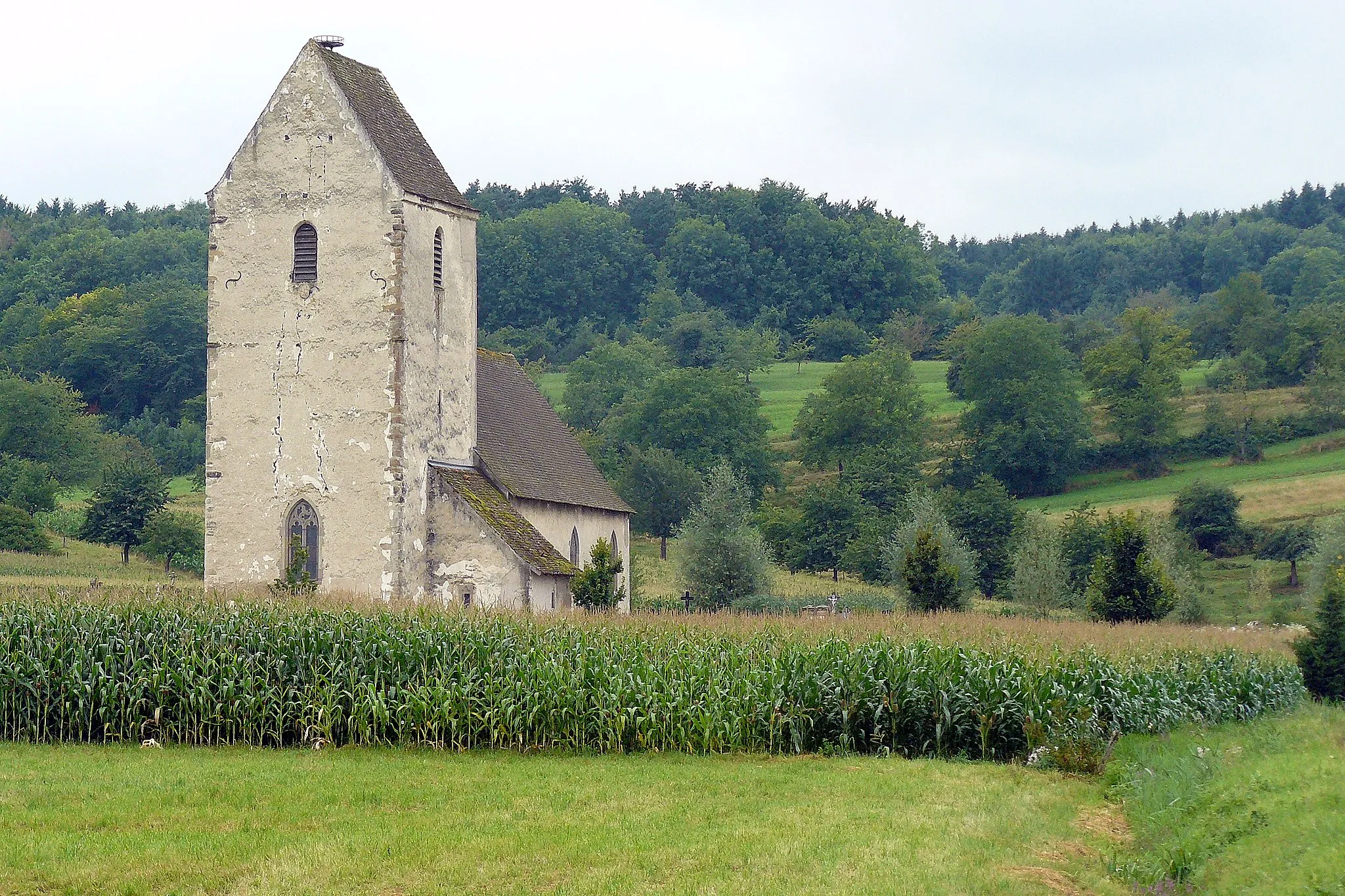 Photo showing: Church of Saint-Martin-des-Champs at Oltingue, Alsace, France