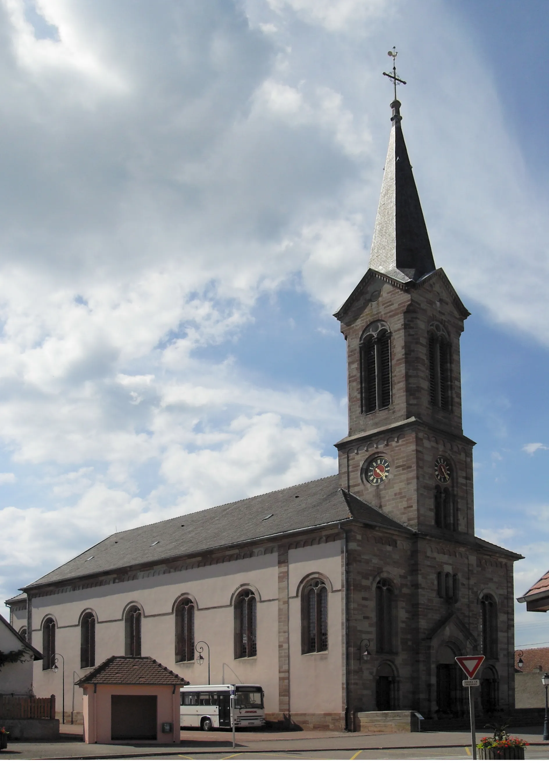 Photo showing: L'église Sainte-Lucie à Niederhergheim