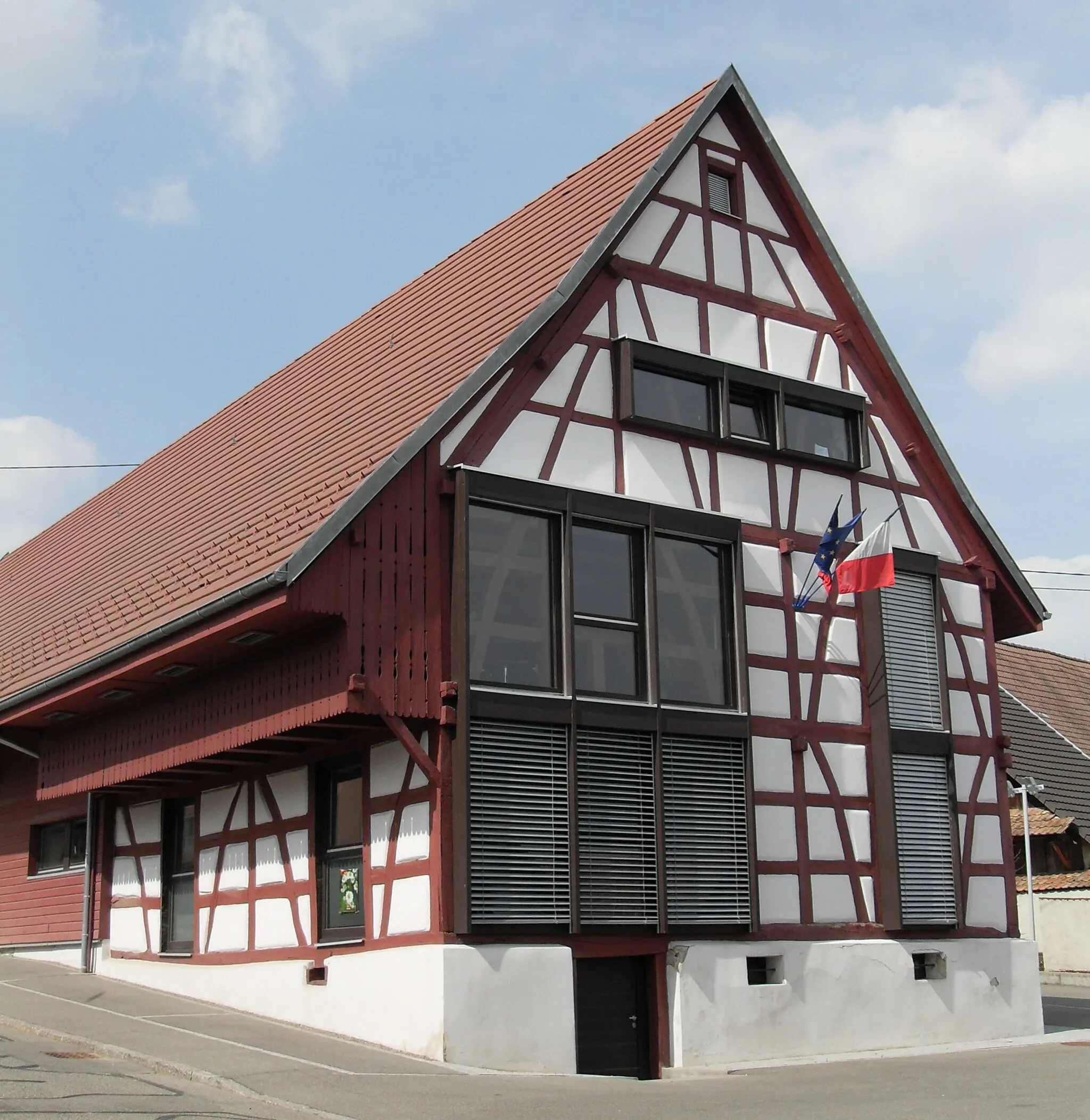 Photo showing: La mairie de Ranspach-le-Haut