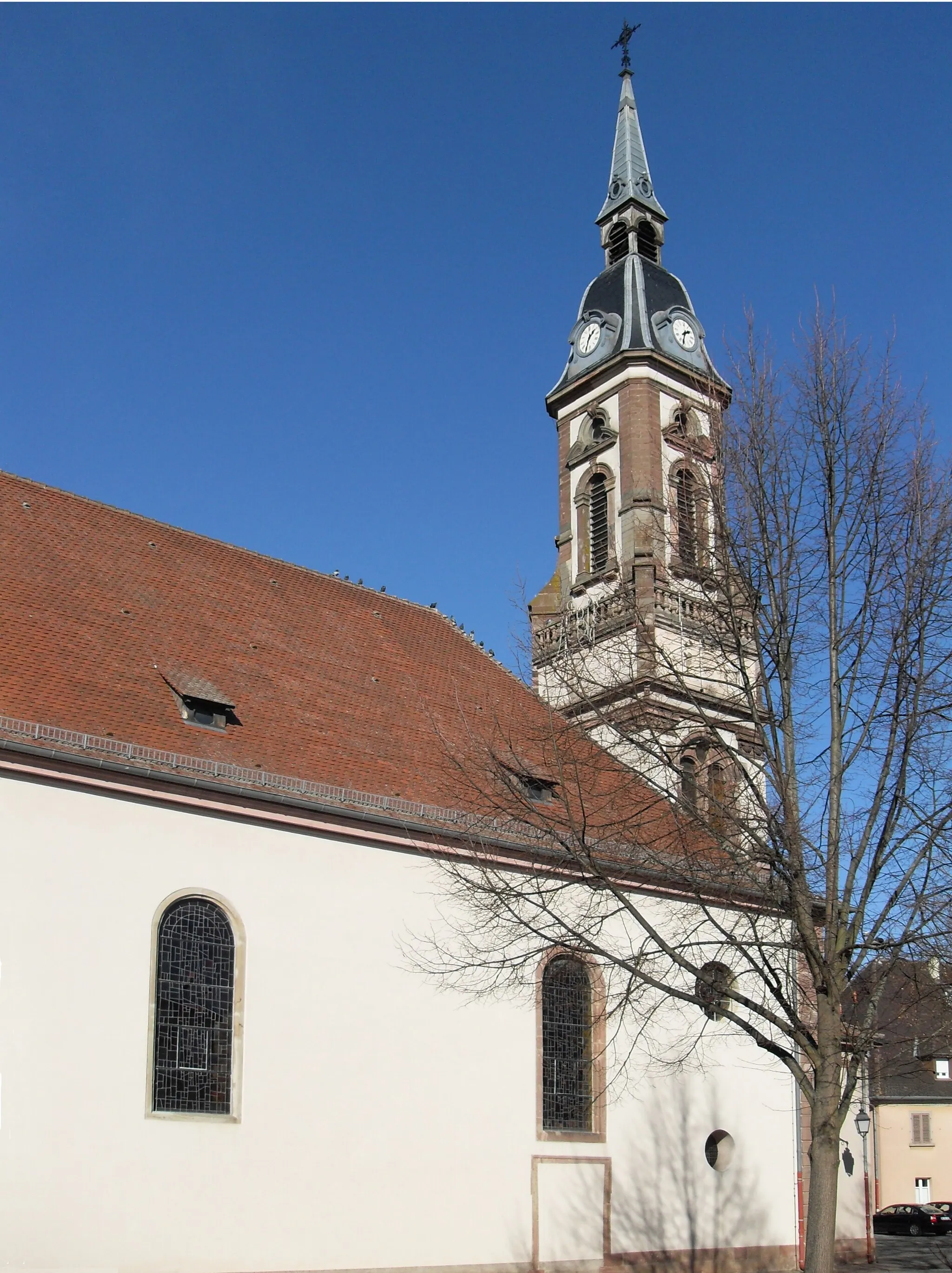 Photo showing: L'église Saint-Étienne à Réguisheim, côté nord