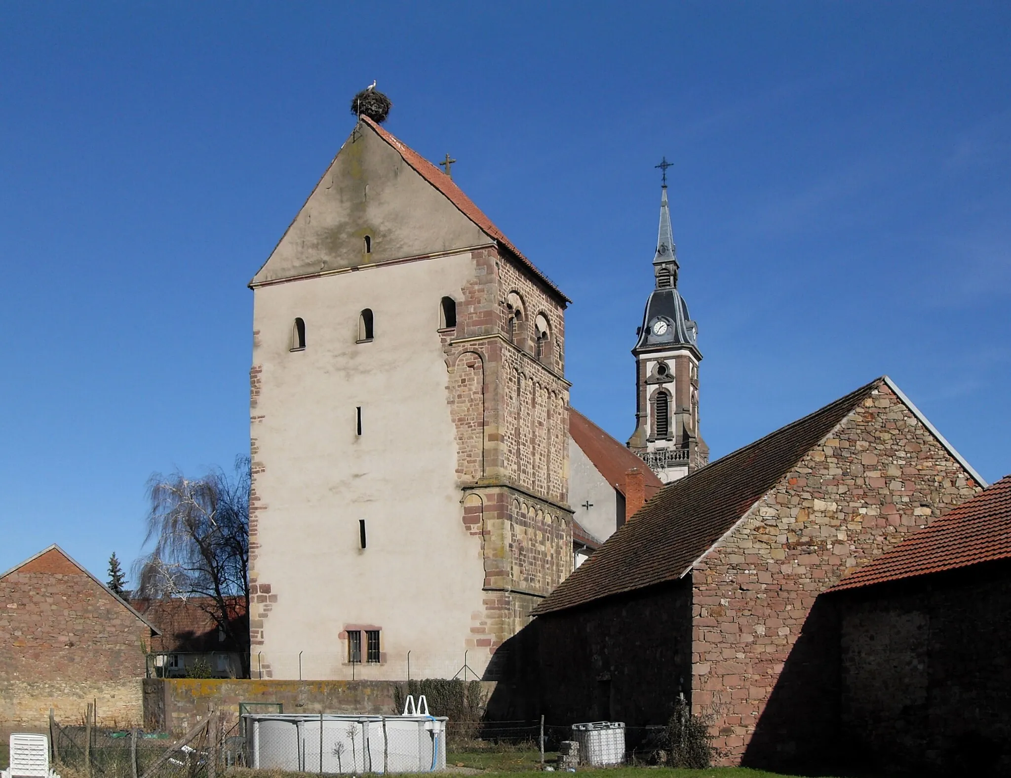 Photo showing: L'église Saint-Étienne à Réguisheim, côté sud-ouest