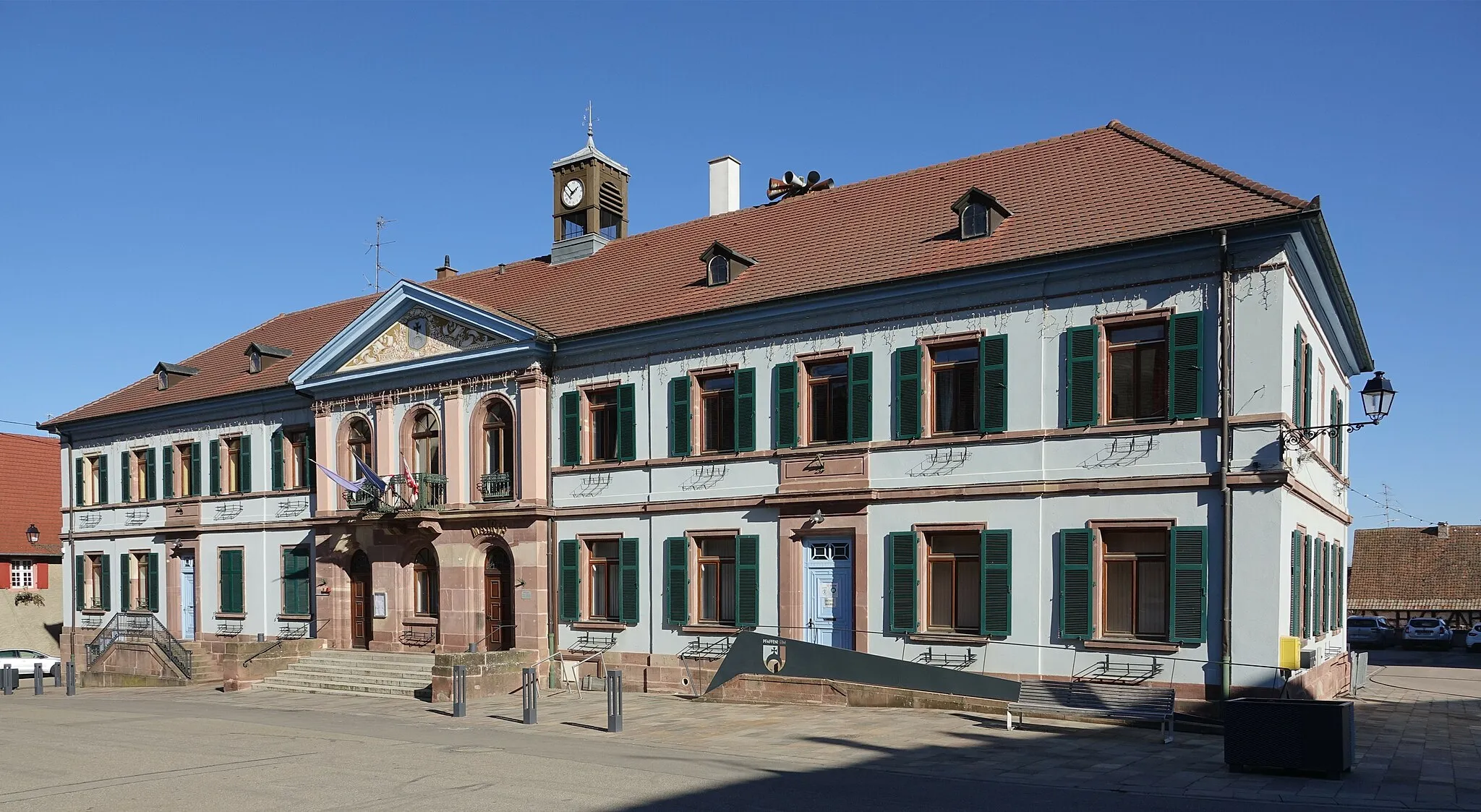 Photo showing: Town hall in Pfaffenheim (Haut-Rhin, France).