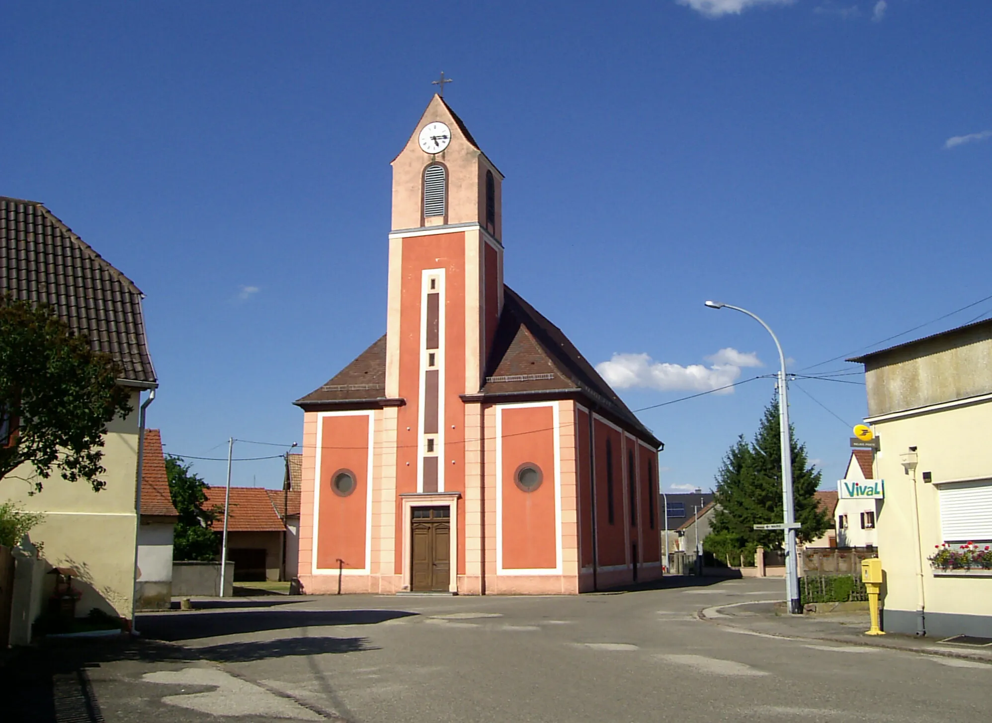 Photo showing: L'église Saint-Gilles à Rumersheim-le-Haut