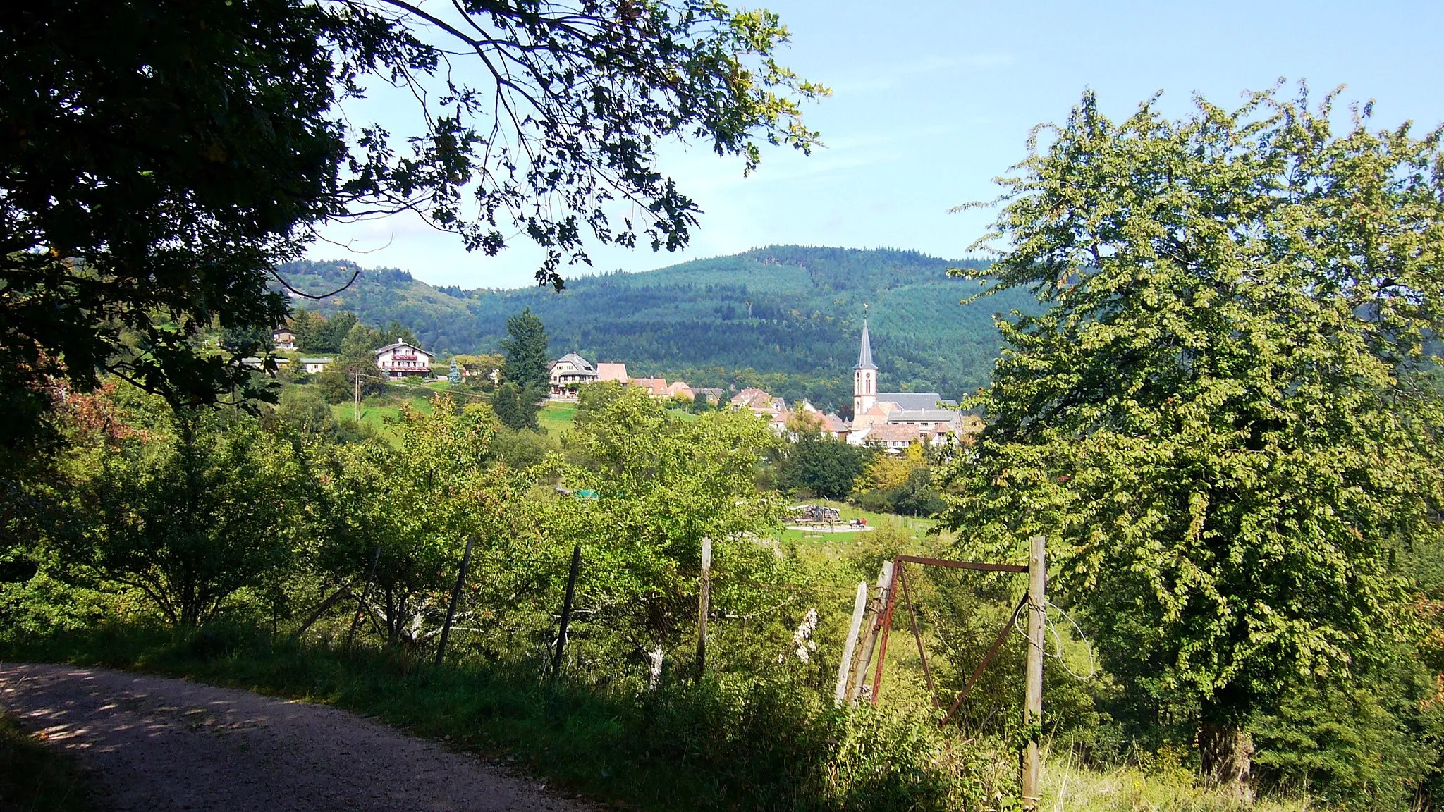 Photo showing: Vue sur le village de Thannenkirch dans la partie sud