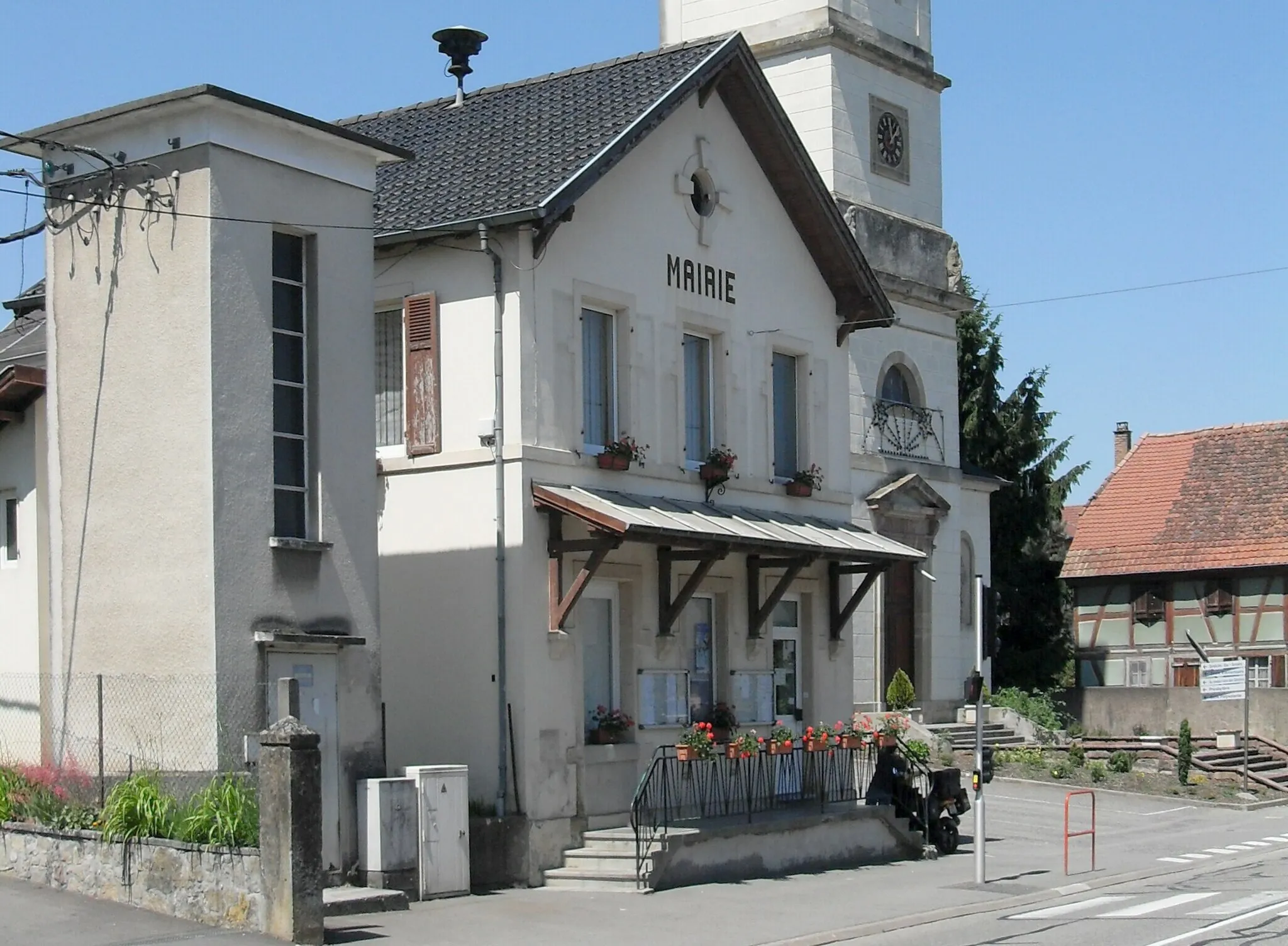 Photo showing: L'ancienne mairie de Spechbach-le-BasHaut