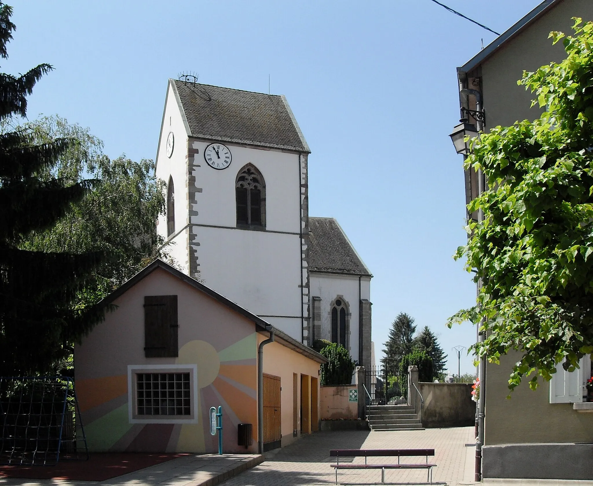 Photo showing: L'église Saint-Martin à Spechbach-le-Haut, côté nord