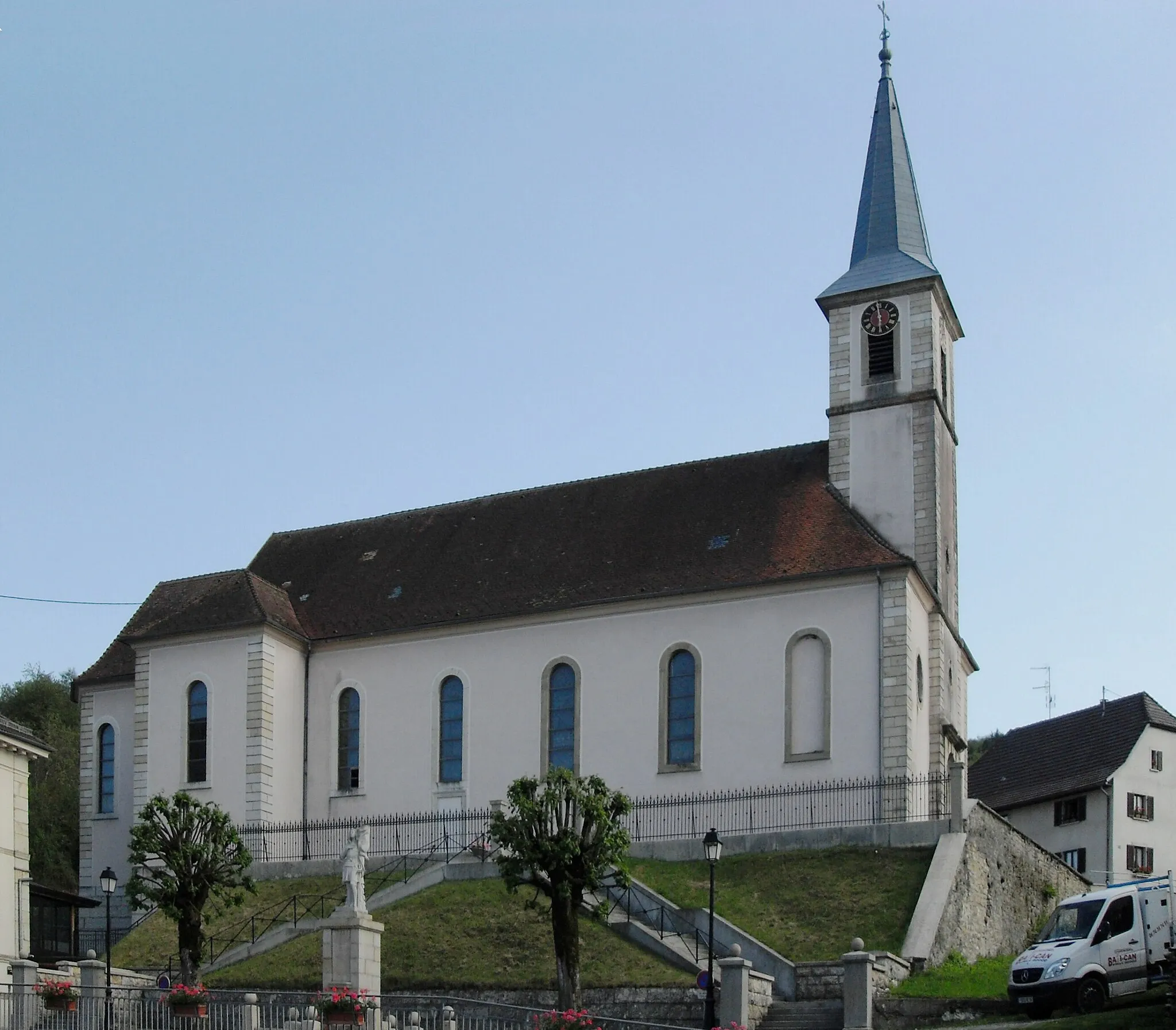Photo showing: L'église Saint-Laurent à Winkel