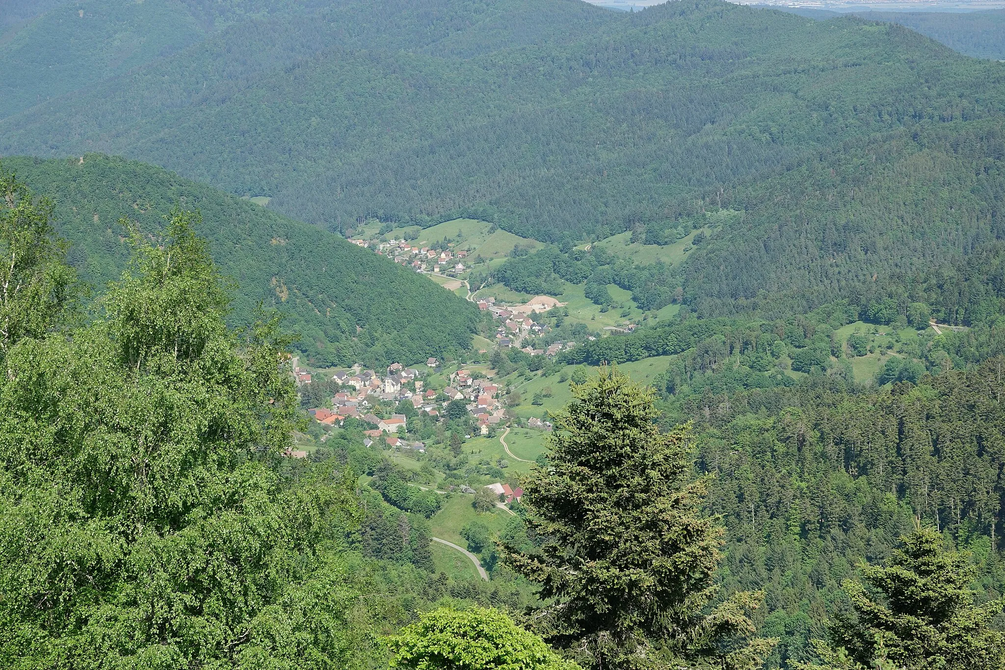 Photo showing: Vu de Wasserbourg depuis le Buchwald (Haut-Rhin, France).