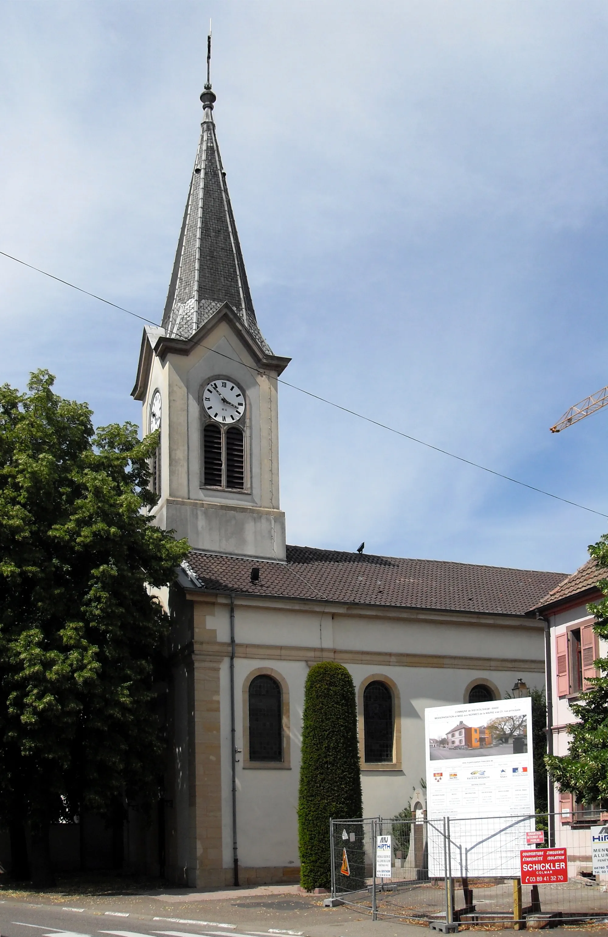 Photo showing: L'église Saint-Sébastien à Weckolsheim