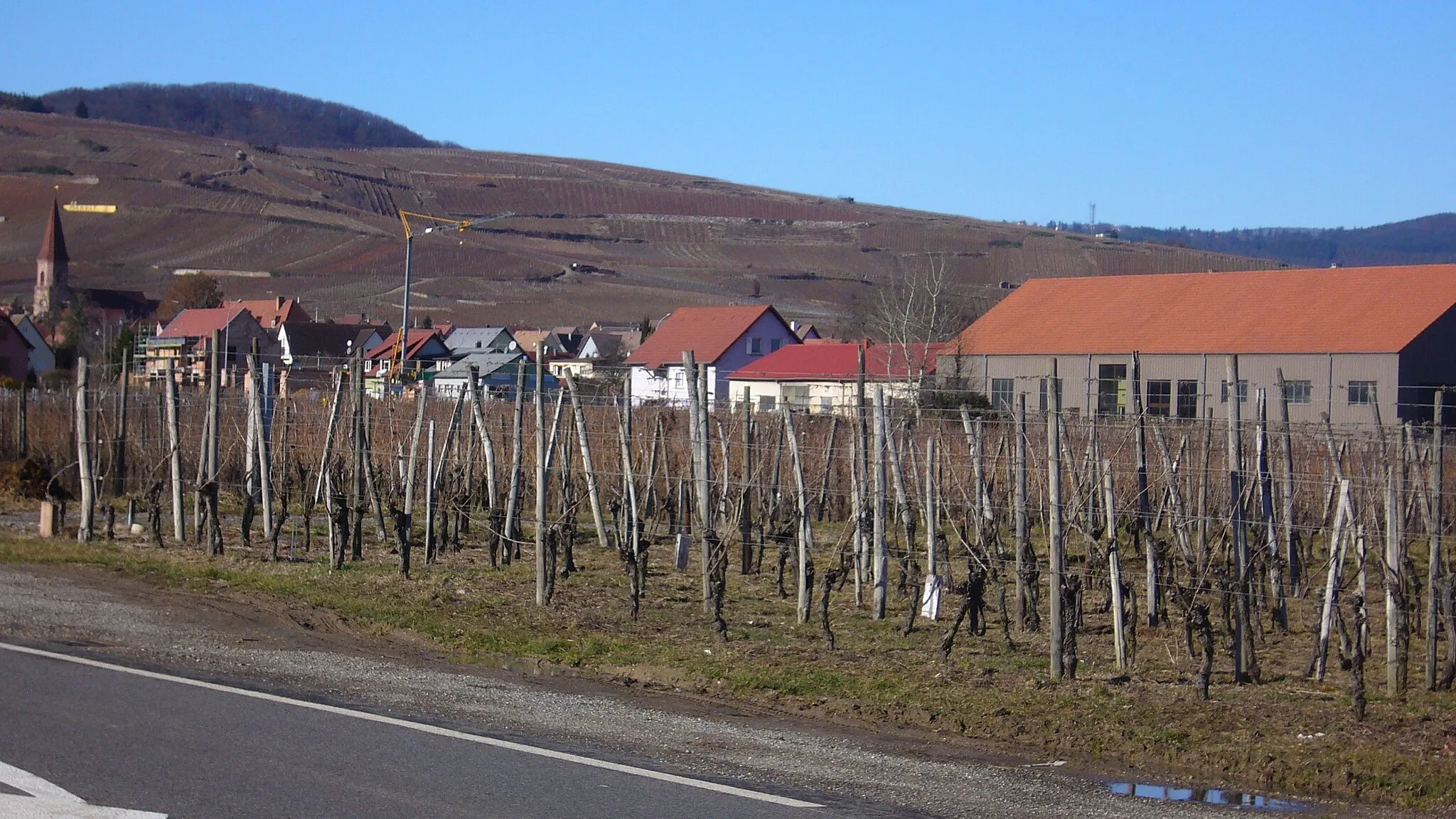 Photo showing: L'entrée du village de Wettolsheim, Haut-Rhin