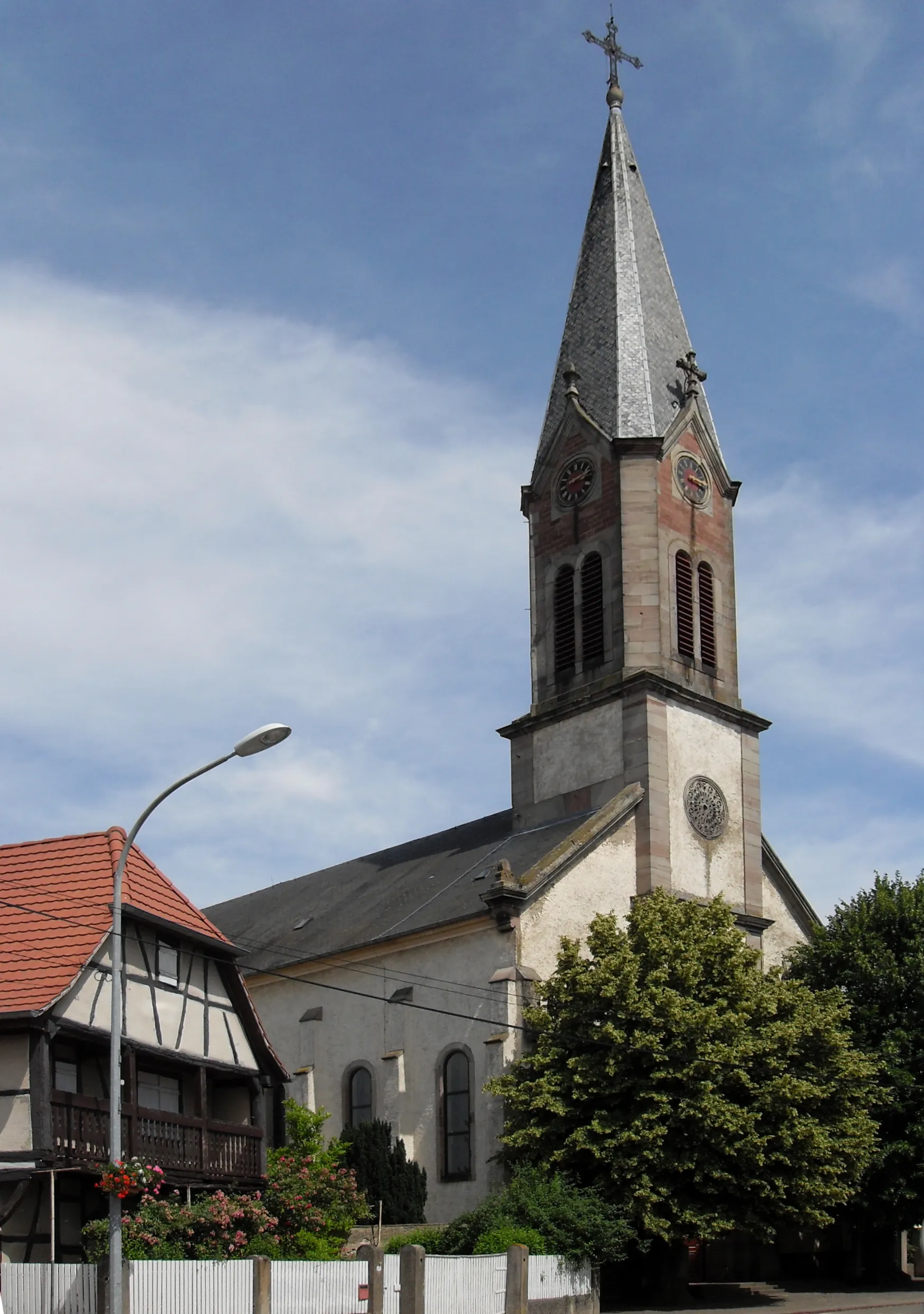 Photo showing: L'église Saint-Nicolas à Widensolen