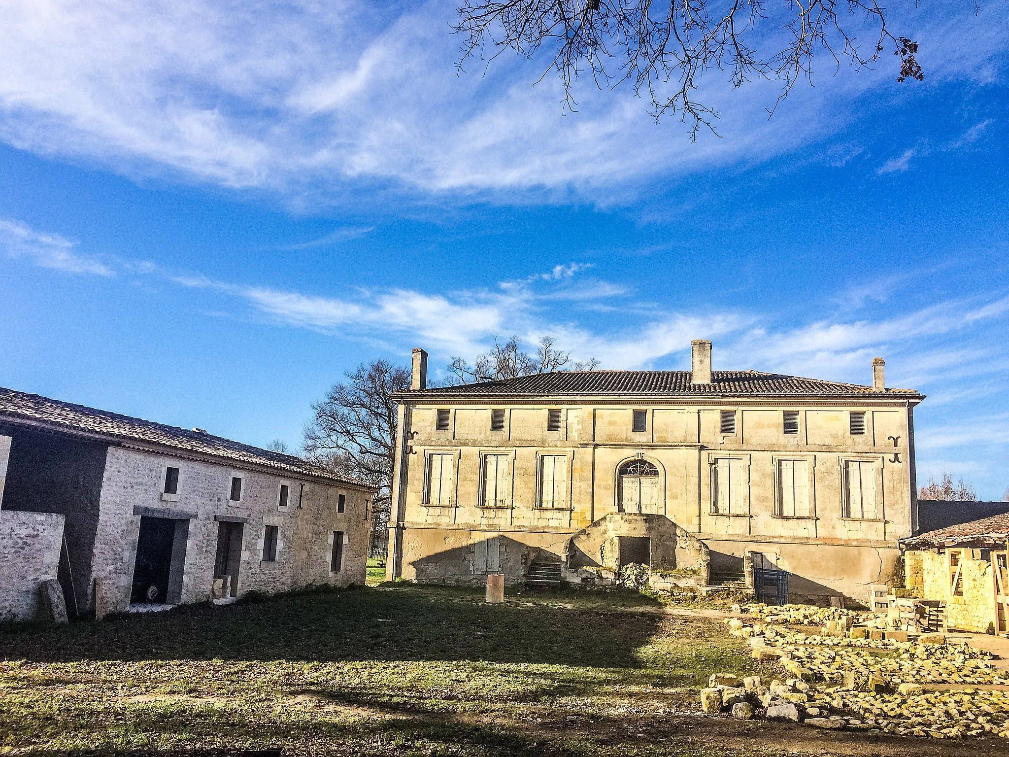 Photo showing: Domaine de La Paillerie, maison de maître du XVIIIe siècle à Braud-et-Saint-Louis (Gironde, France).