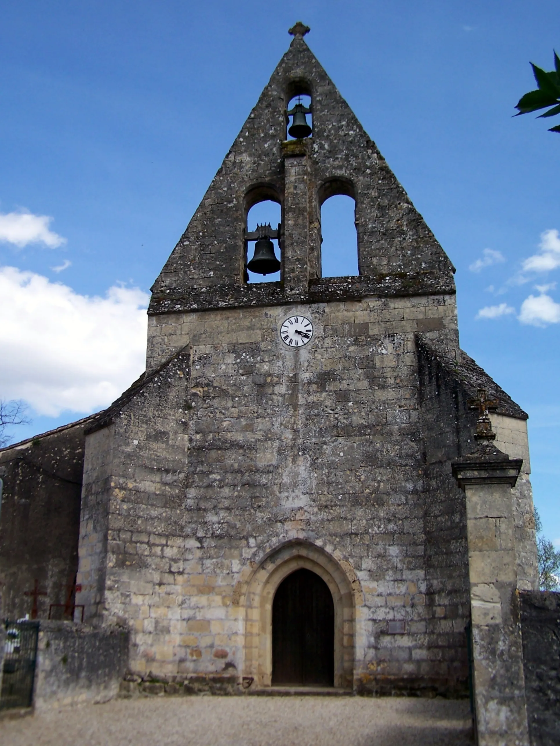 Photo showing: Saint Peter in chains church of Saint-Pierre-de-Bat (Gironde, France)