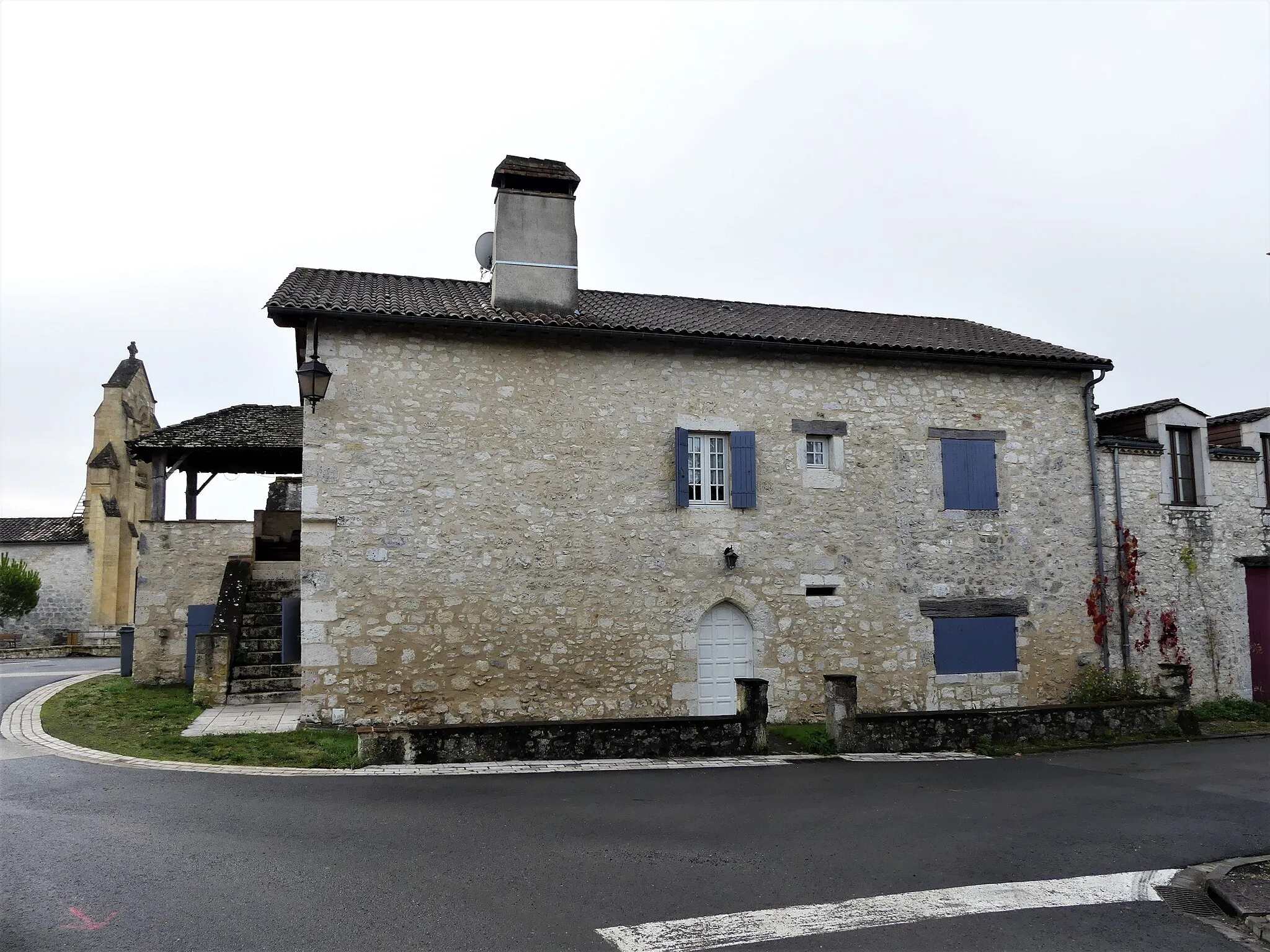 Photo showing: Maison dans le bourg de Saint-Julien-d'Eymet, Dordogne, France.