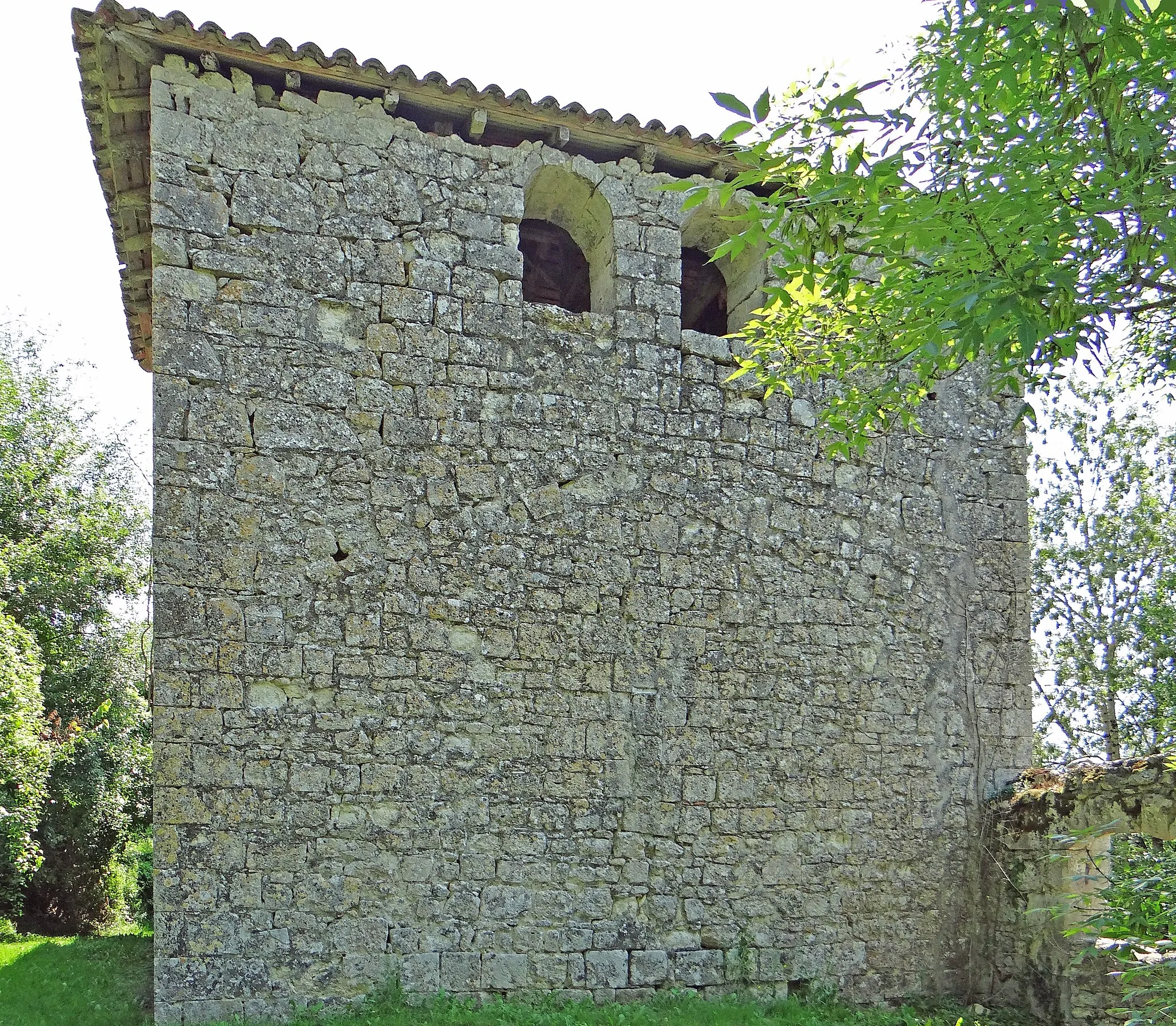 Photo showing: Frégimont - Église Sainte-Raffine de Gaujac - Clocher