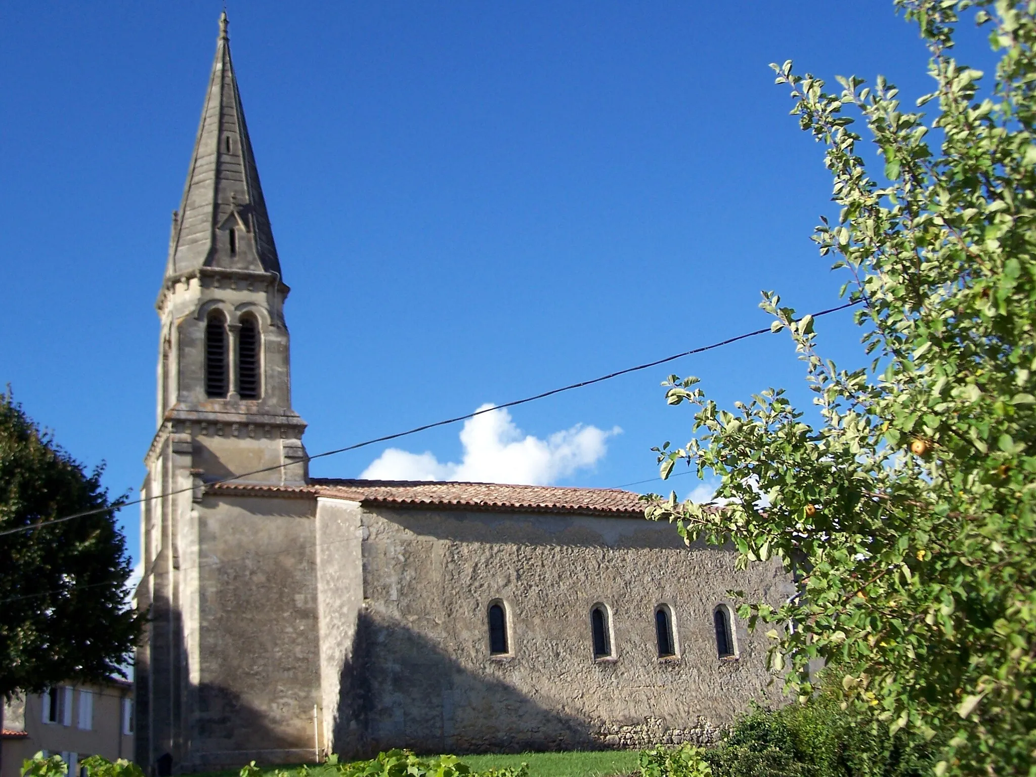 Photo showing: Saint Martin church of Villenave-de-Rions (Gironde, France)