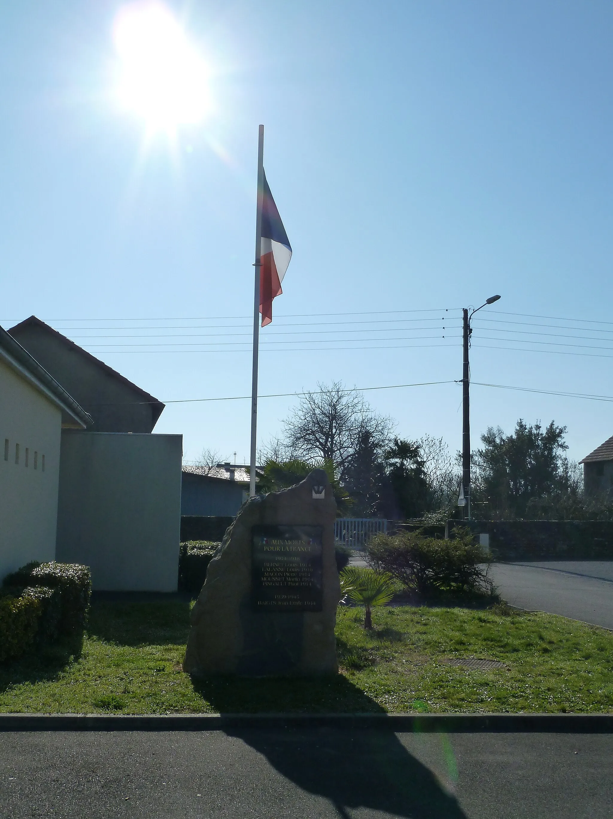 Photo showing: Monument aux morts d'Aussevielle