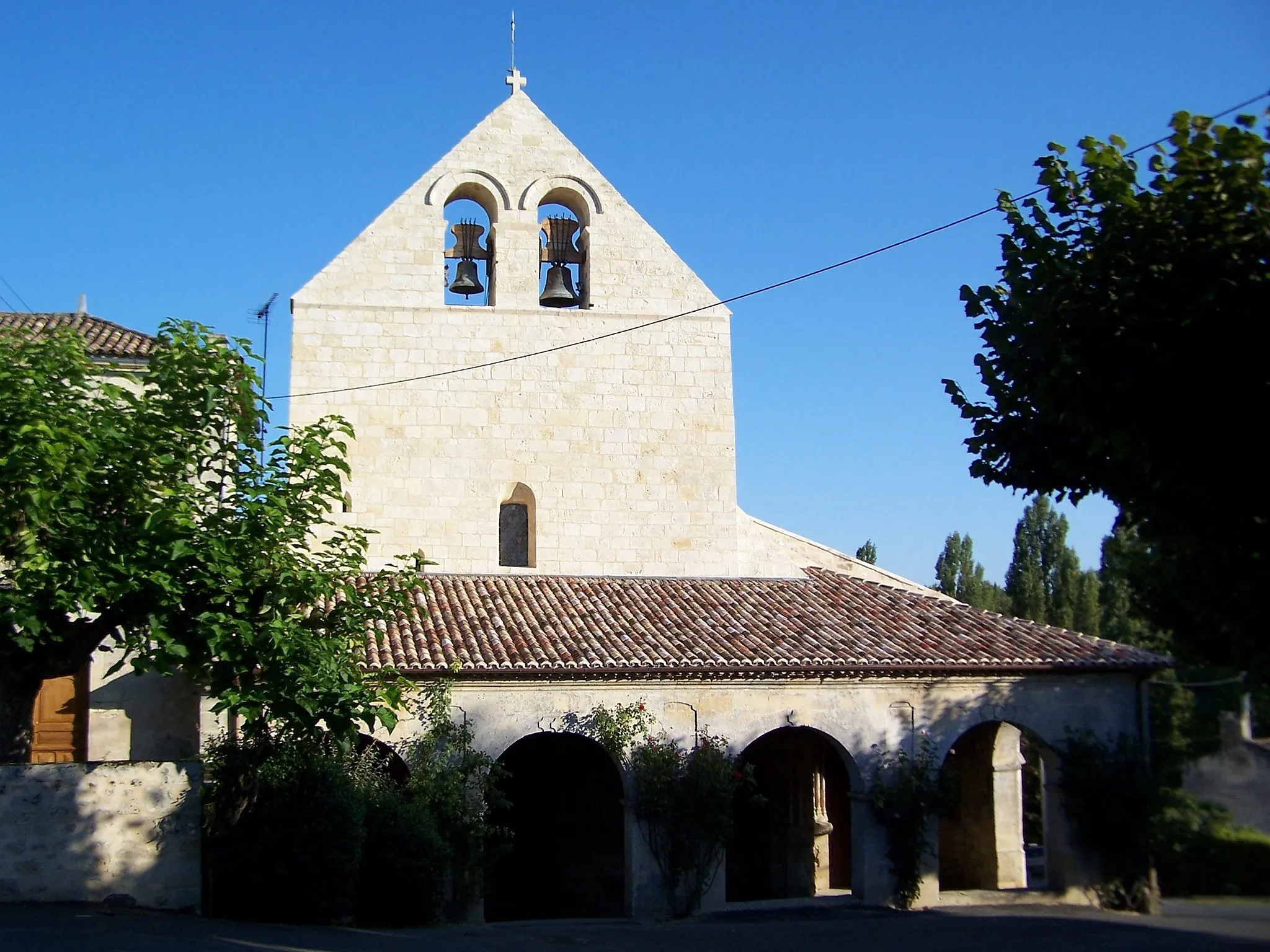 Photo showing: Saint Peter church of Rauzan (Gironde, France)