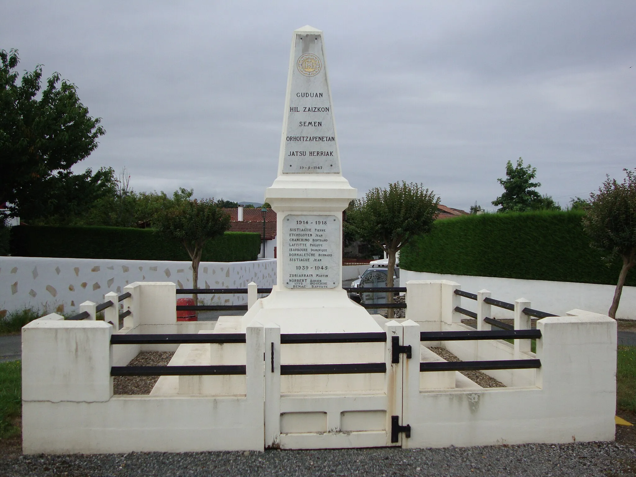 Photo showing: Jatxou (Pyr-Atl. Fr) war memorial