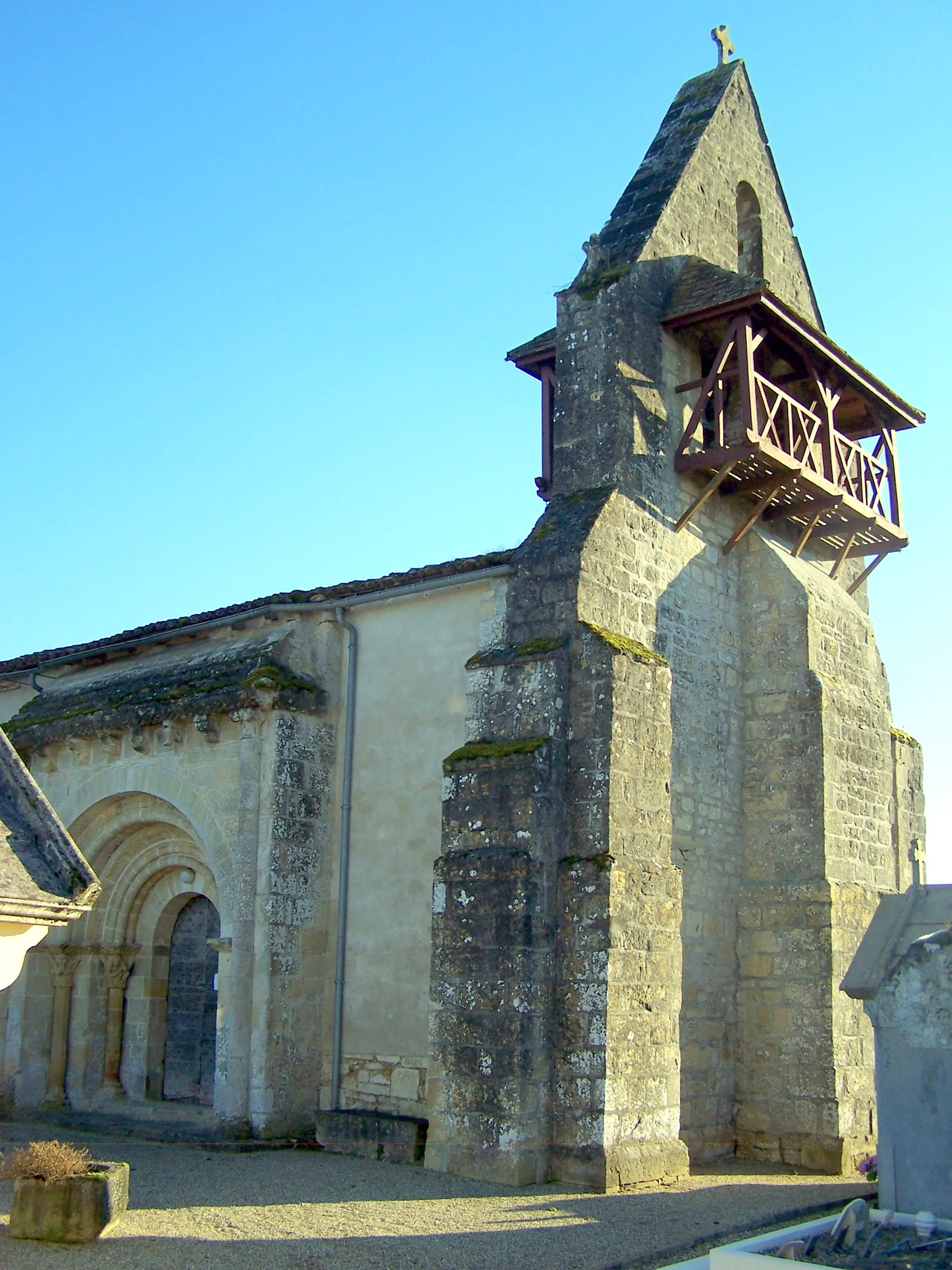 Photo showing: Church of Saint-Hilaire-de-la-Noaille (Gironde, France)