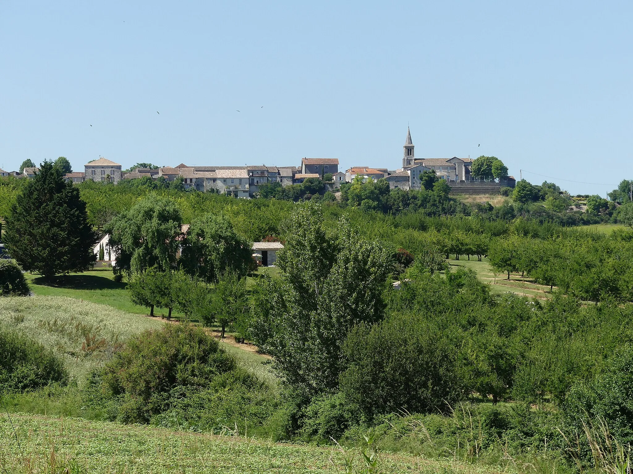 Photo showing: Le bourg de Castelnaud-de-Gratecambe, Lot-et-Garonne, France.