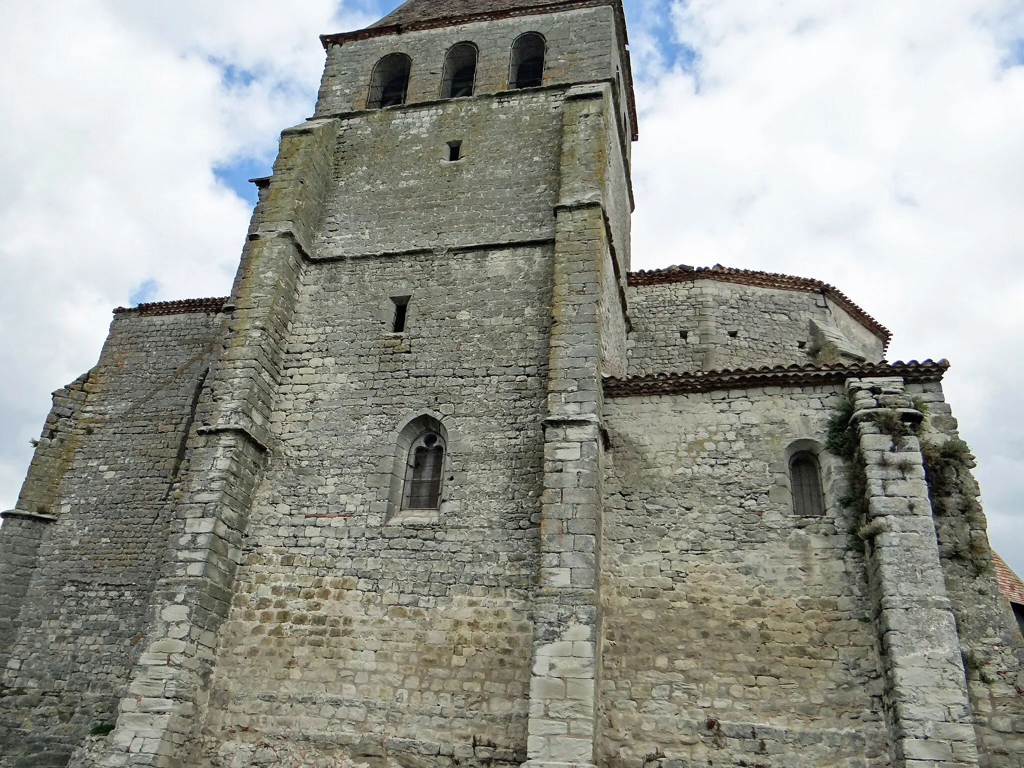 Photo showing: Saint-Pastour - Église Saint-Pastour - Façade sud