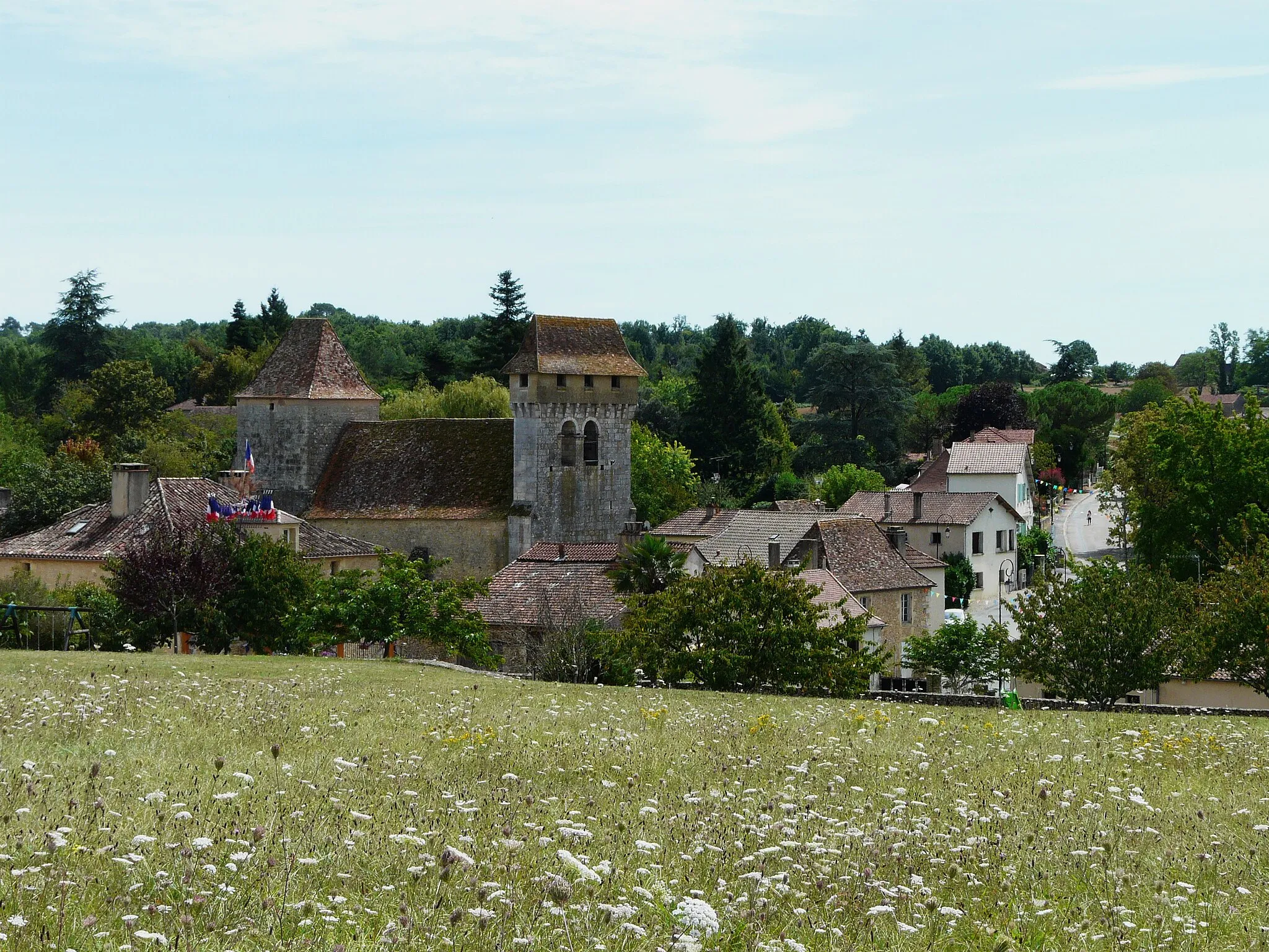Photo showing: Le bourg de Pressignac, Pressignac-Vicq, Dordogne, France.