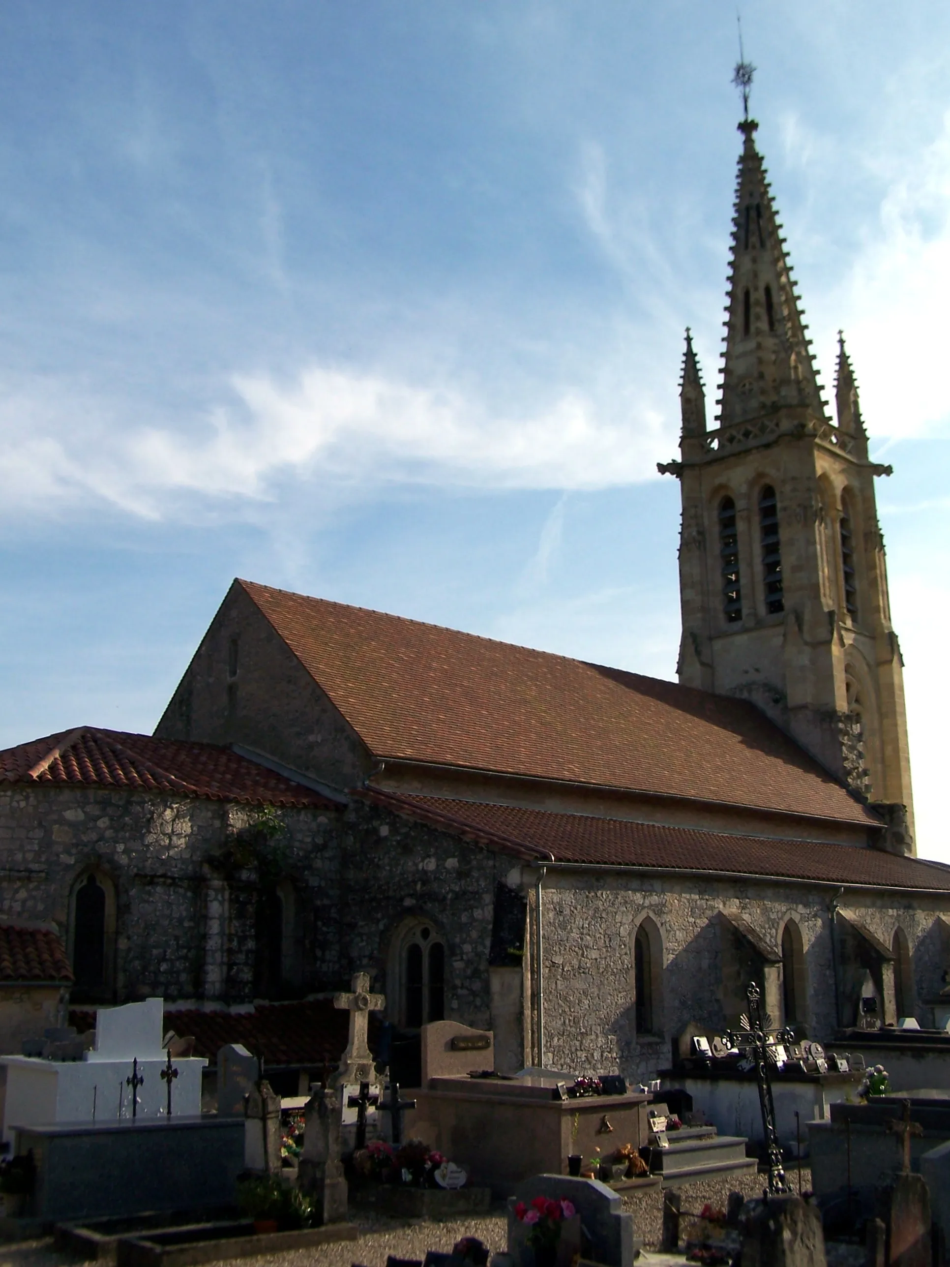 Photo showing: Church Saint-Front of Castelnau-sur-Gupie (Lot-et-Garonne, France)