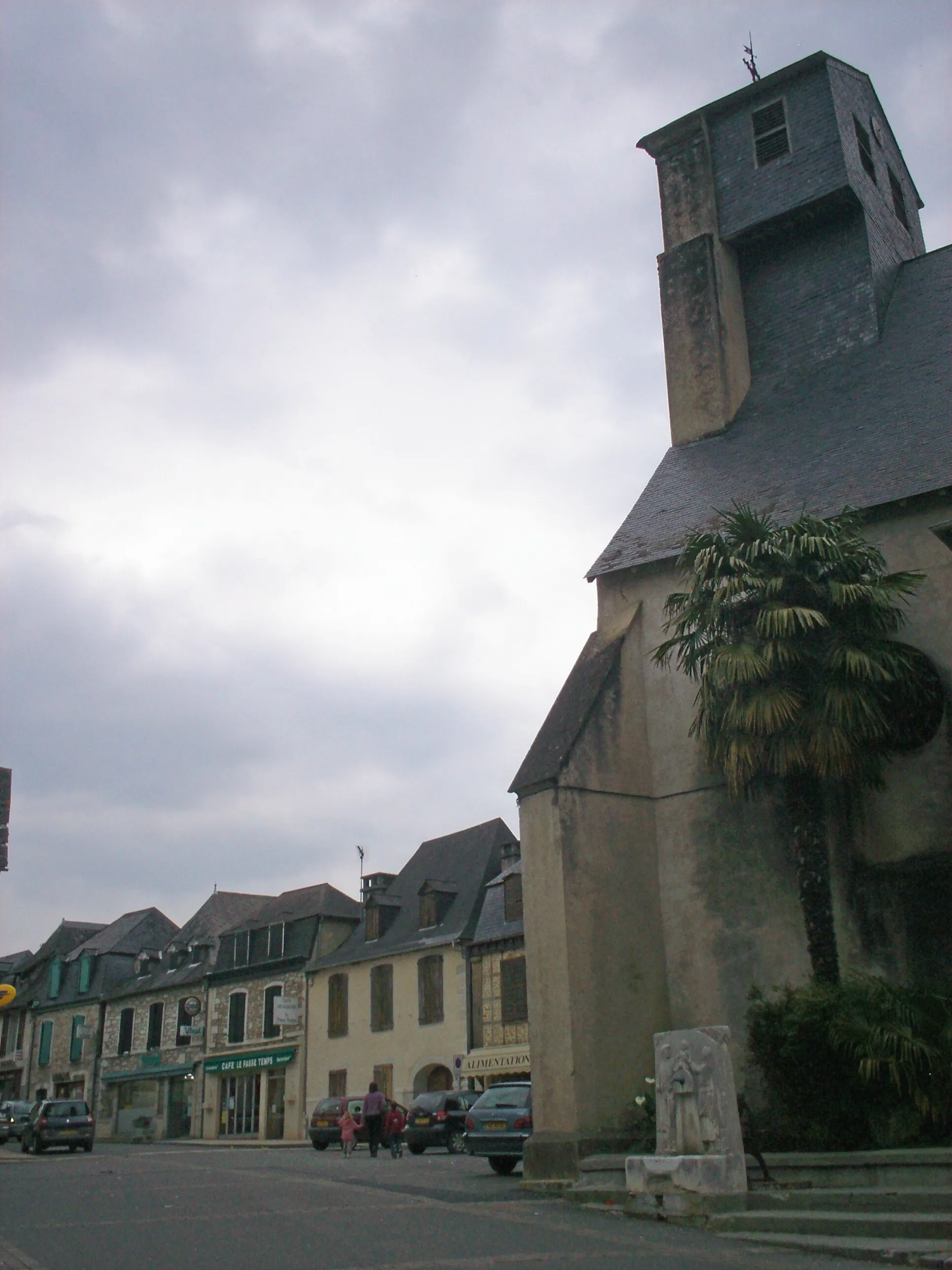 Photo showing: Carrèra, glèisa e hont de La Seuva