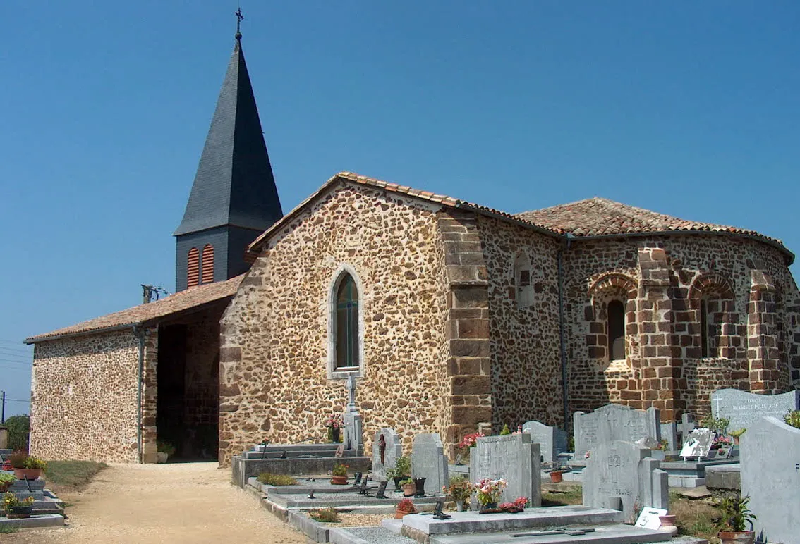 Photo showing: Eglise Castèth de Bonnut, dite Sainte-Marie, utilisation de l'alios.