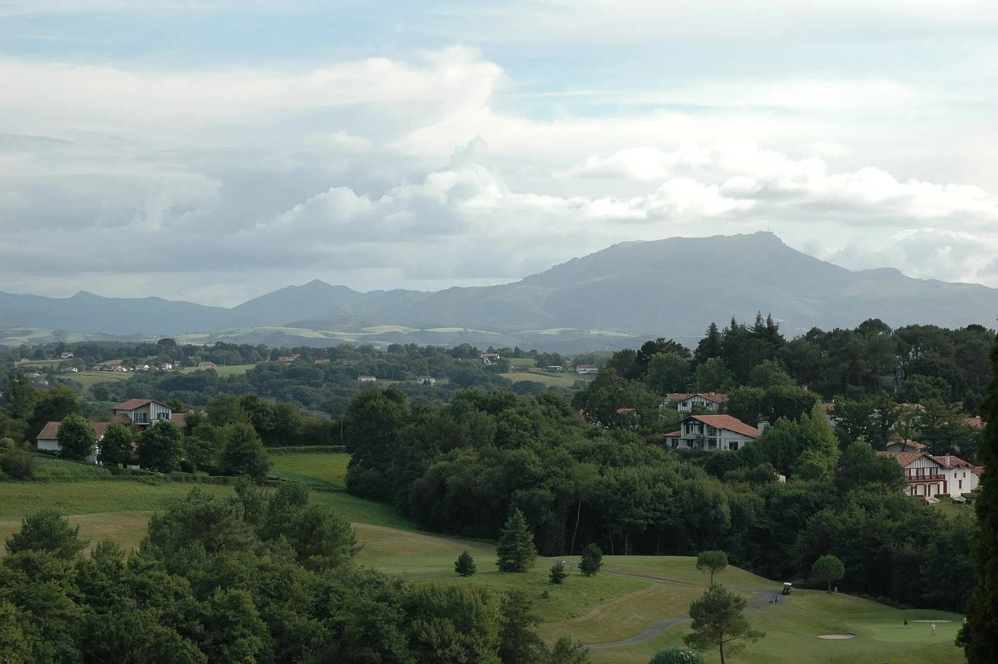 Photo showing: La Rhune, vue d'Arcangues