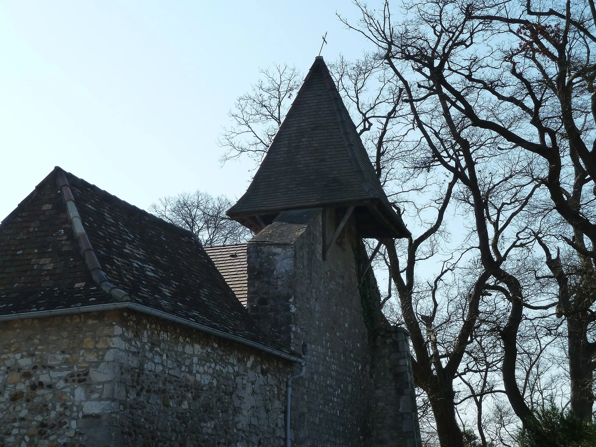 Photo showing: Clocher de l'église de Castetner