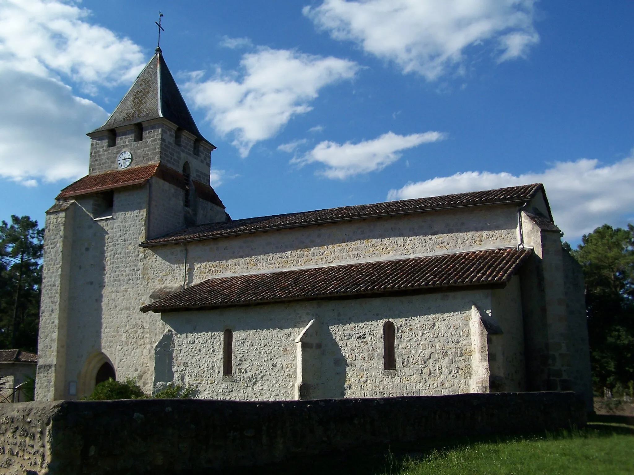 Photo showing: Saint Laurent church of Sauméjan (Lot-et-Garonne, France)